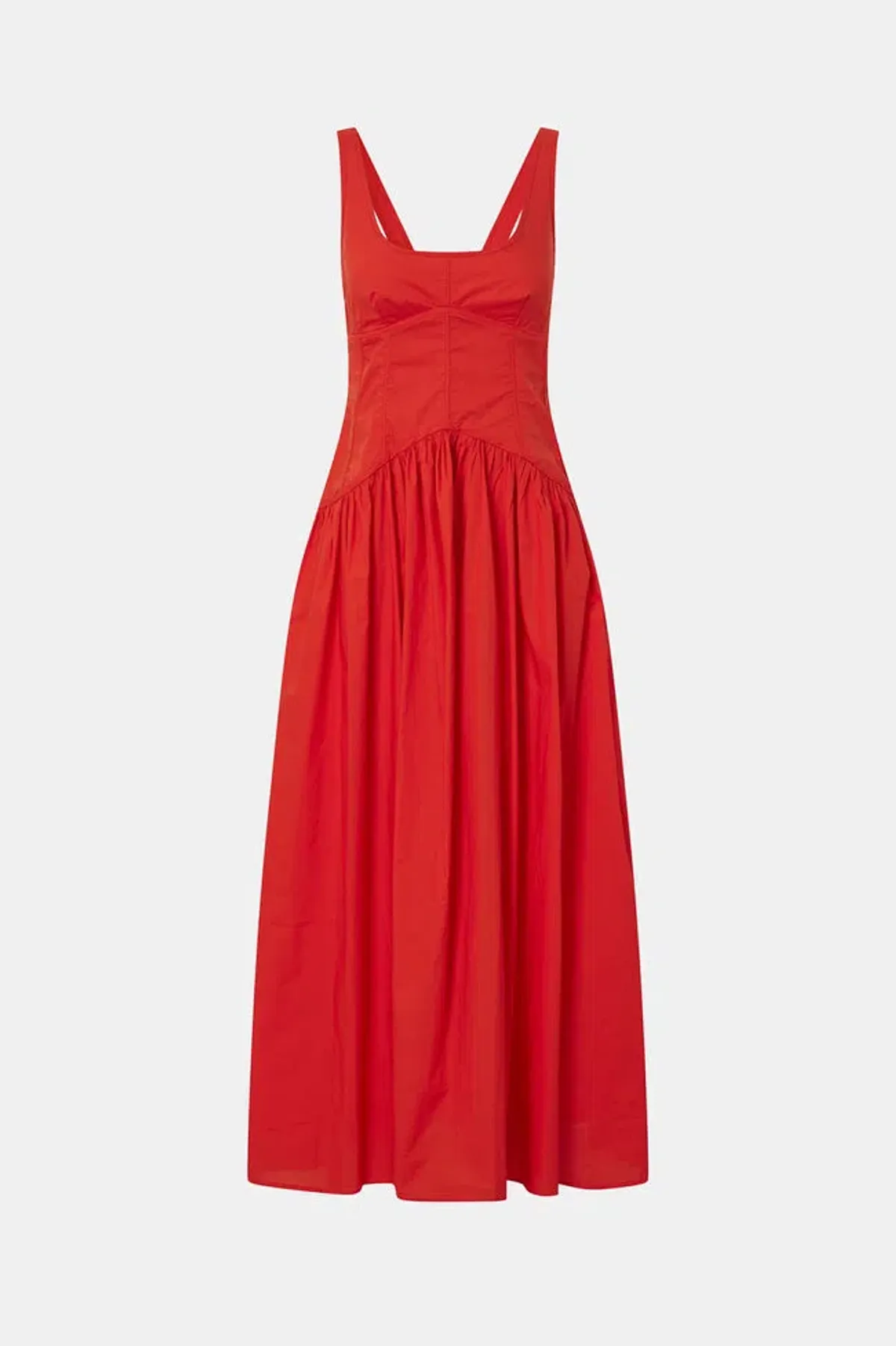 Oroton Poppy Tie Back Sundress Red Size 8 - Image 3