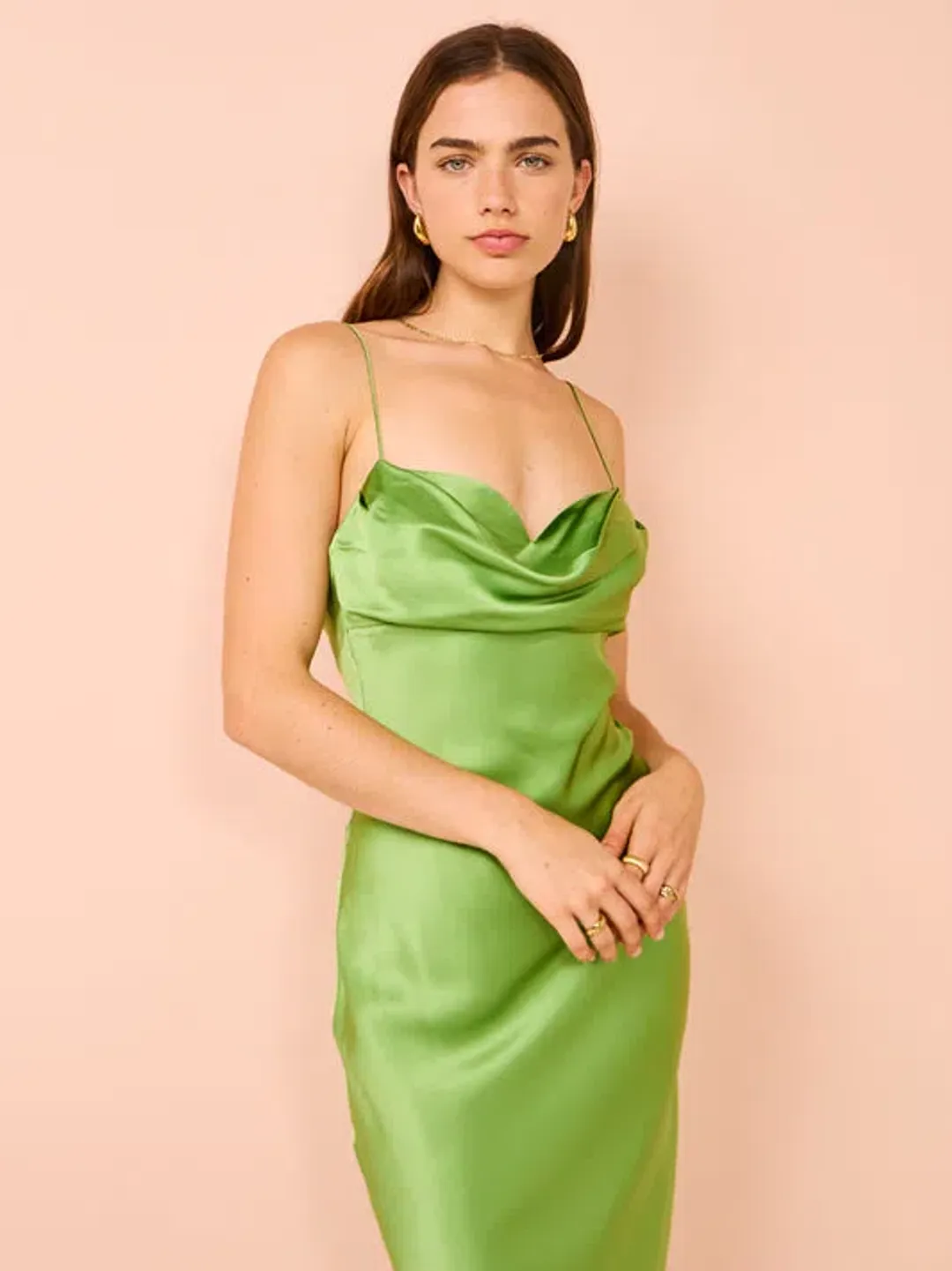 Rachel Gilbert Skye Gown Green Size 0/ AU 6 for rent on The Volte - main image