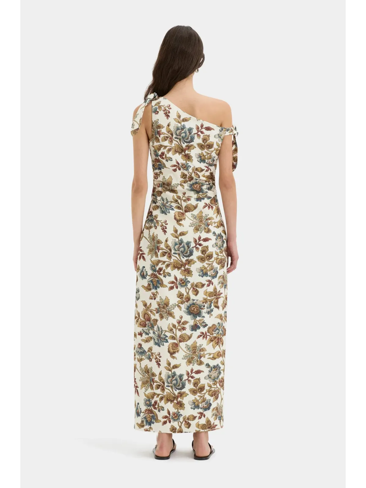 Sir the Label Eleanora Tie Shoulder Dress Viola Print Size AU 10 - Image 3