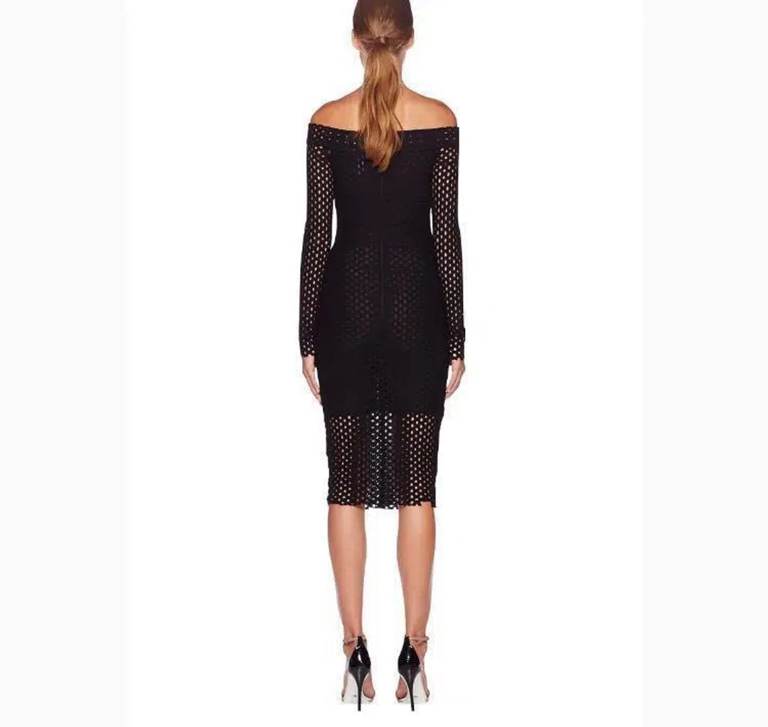 Bec & Bridge Coco off the Shoulder Dress Coco Size 6  for rent on The Volte - main image