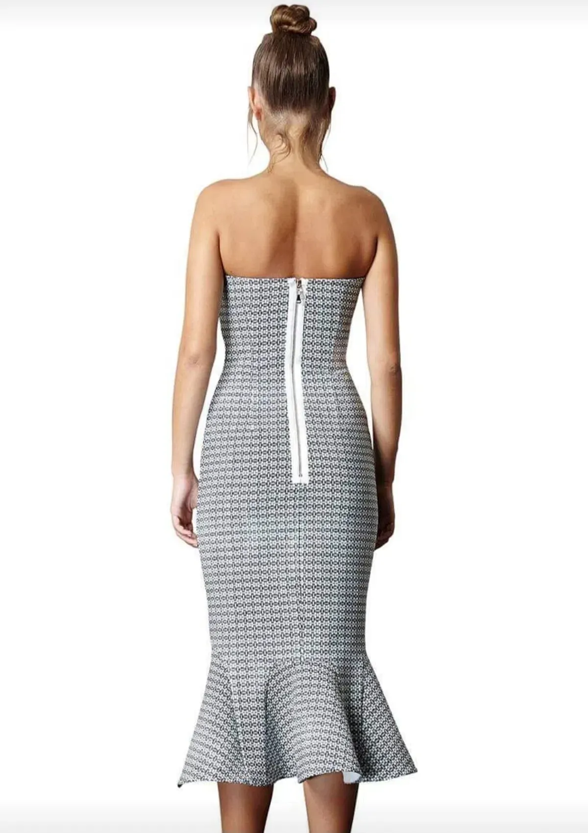 By Johnny Raffia Drop Flair Dress Print Size XS - Image 2