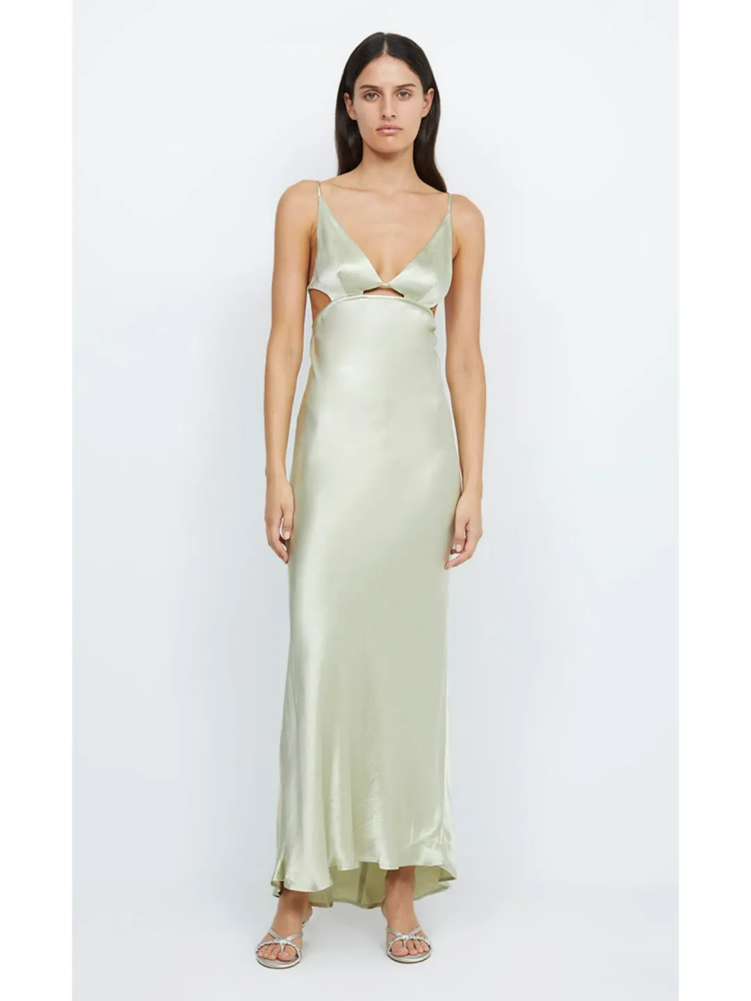 Bec & Bridge Indi Strappy Maxi Dress in Honeydew Size AU 6 for rent on The Volte - main image