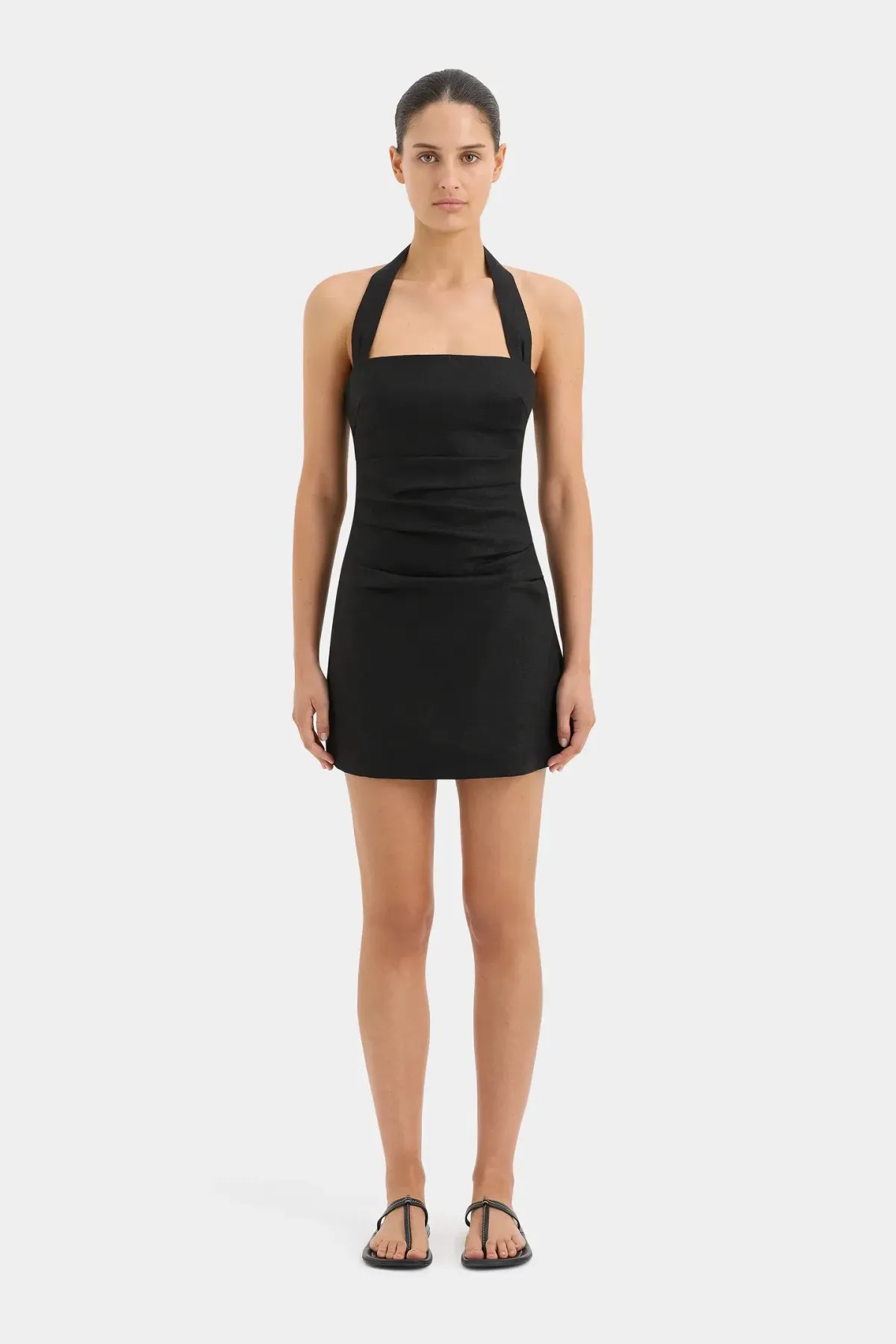 Sir the Label Noemi Halter Mini Dress Black Size 10  - Image 1