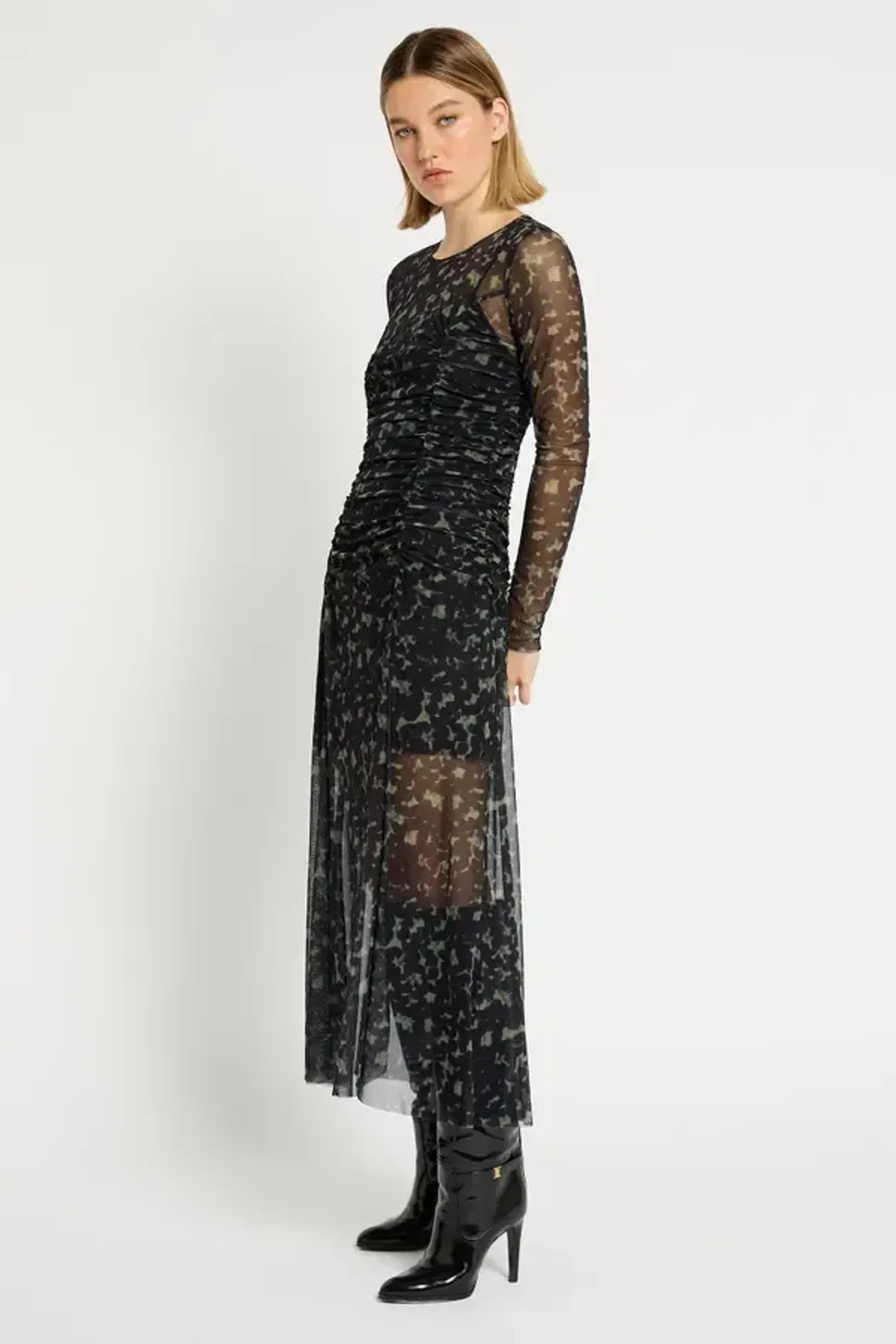 Sass & Bide Skin Deep Long Sleeve Midi Dress Black Size 10 for rent on The Volte - main image