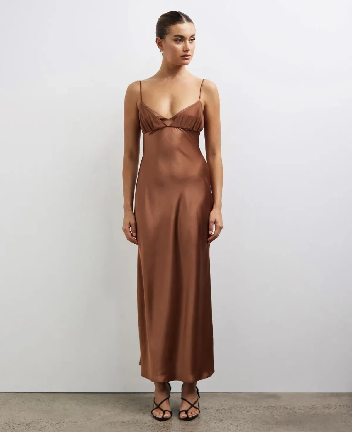 Lover Bronte Maxi Slip Dress Tortoise Size AU 18 - Image 1