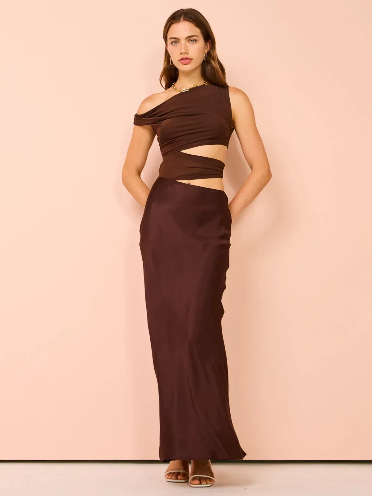 Bec & Bridge Ophelia Maxi Dress In Cocoa Size 10 - Image 1