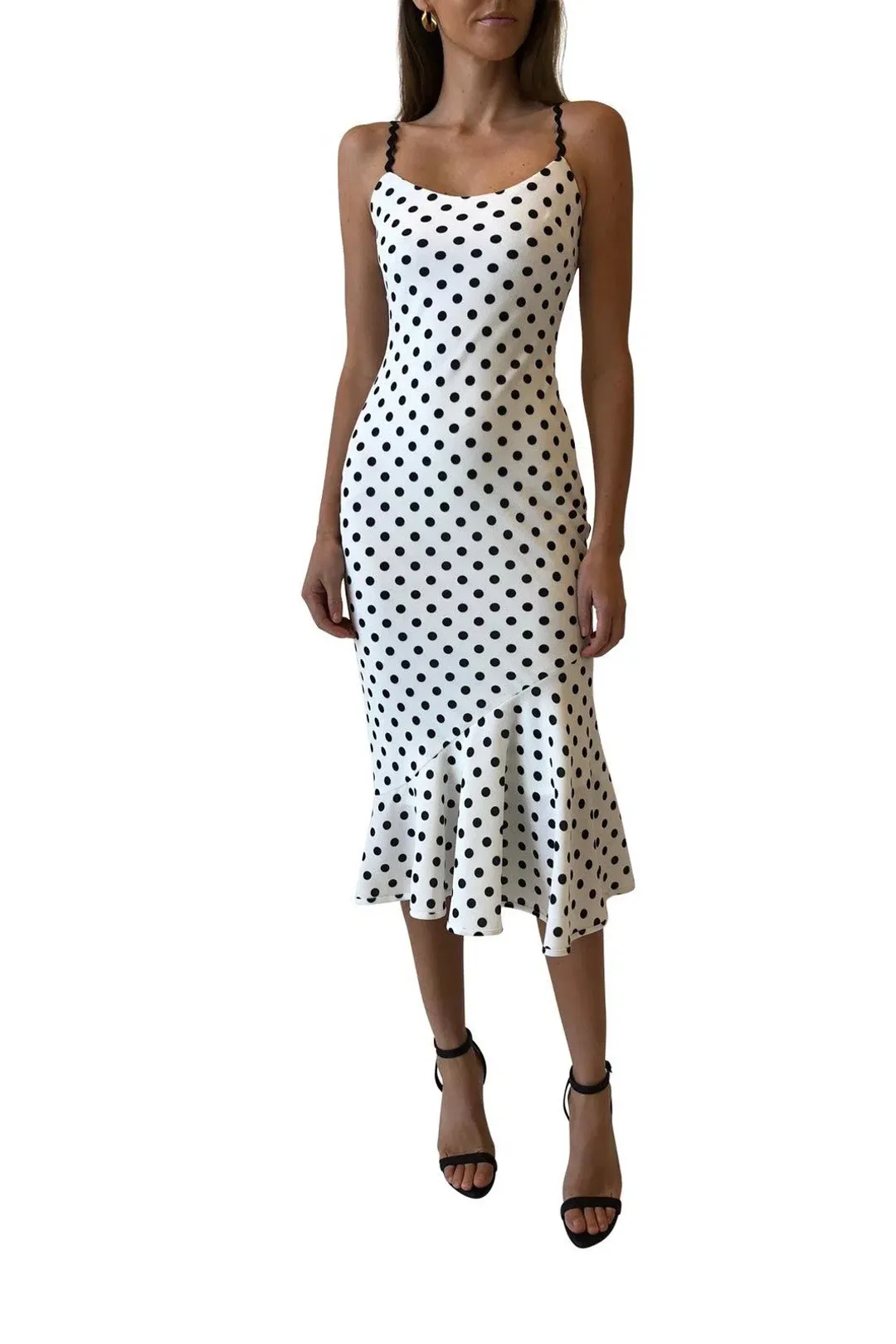 By Johnny Polka Slip Dress Print Size 6 for rent on The Volte - main image