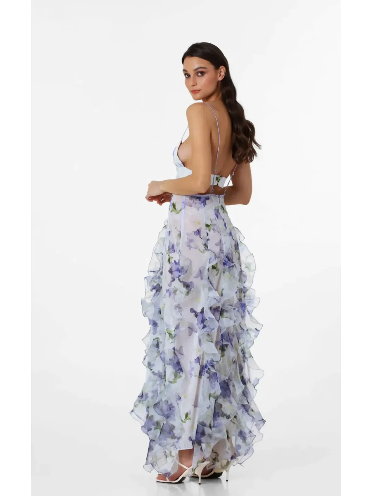 Menti Santorini Iris Gown in Floral Size S / AU 8 - Image 3