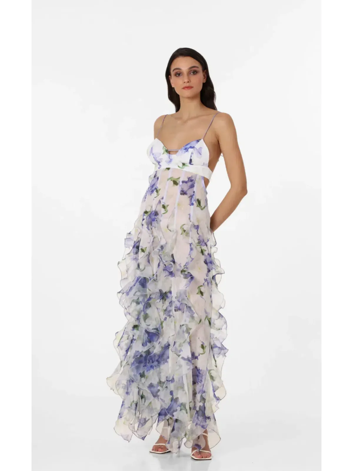 Menti Santorini Iris Gown in Floral Size S / AU 8 - Image 2
