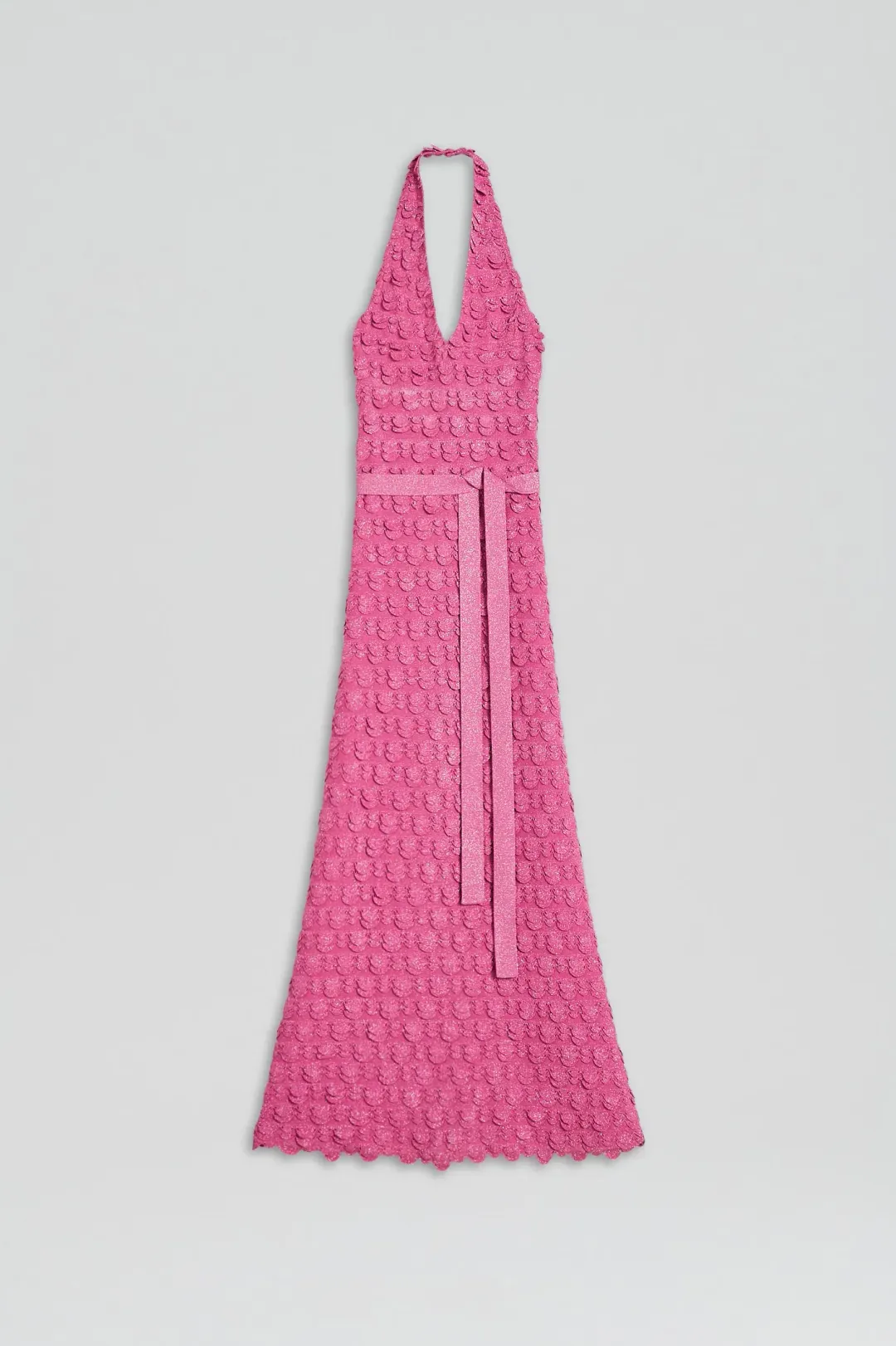 Scanlan Theodore Sparkle Halter Dress Pink Size 8 for rent on The Volte - main image