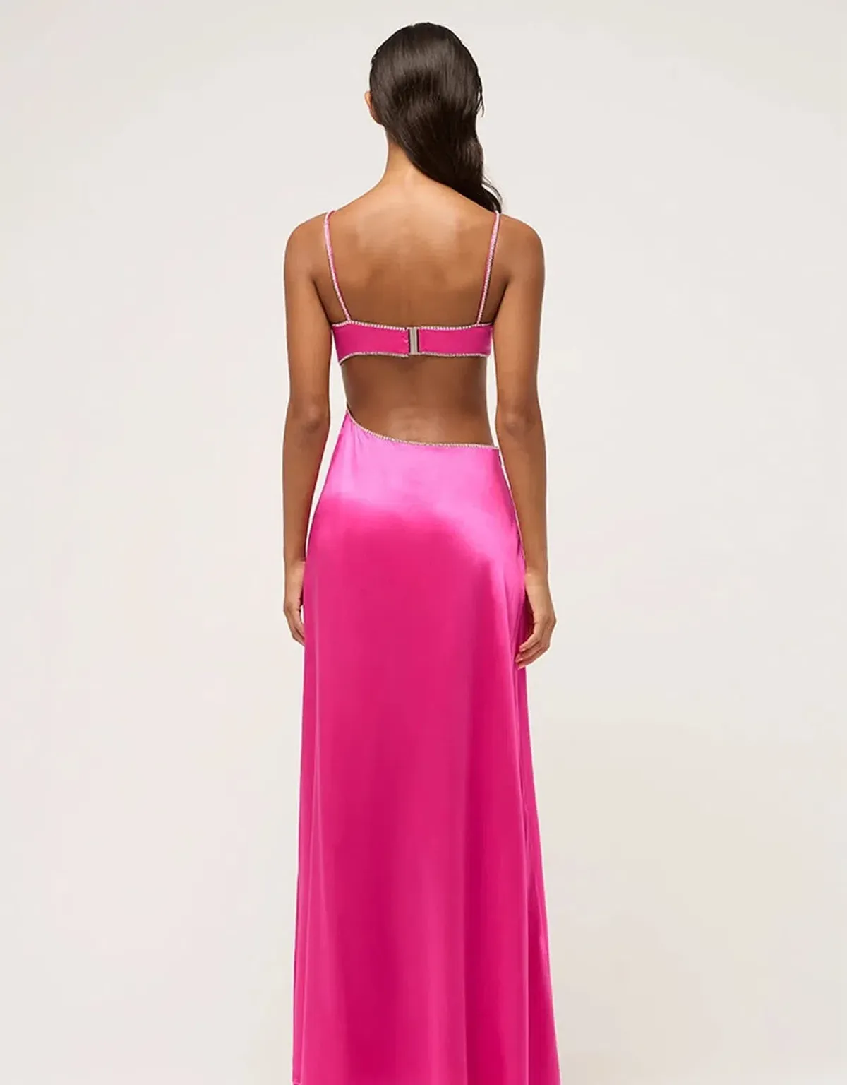 Michael Lo Sordo Symic Crystalline Luna Dress in Pink Size 8 - Image 2