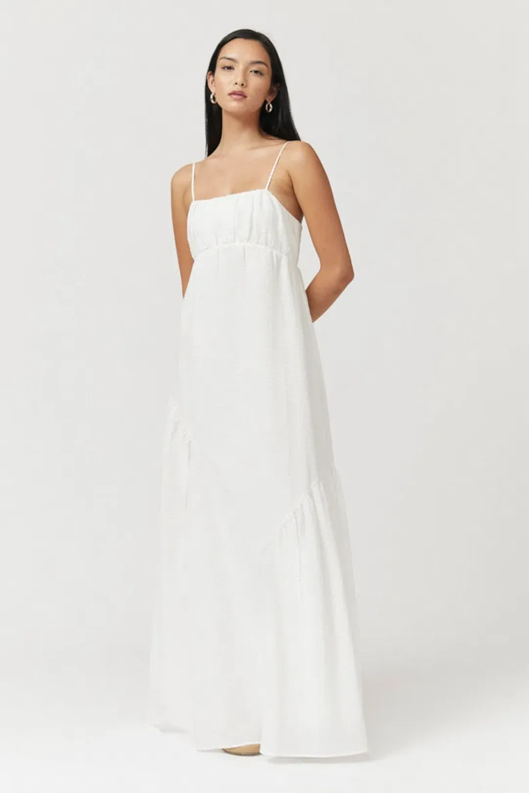 Suboo Bentley Empire Maxi Dress White Size 8 for rent on The Volte - main image