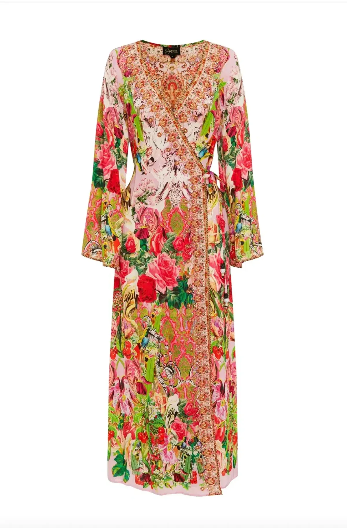 Camilla Czarina Every Flower Blossoms Wrap Dress Floral Size 8 - Image 4