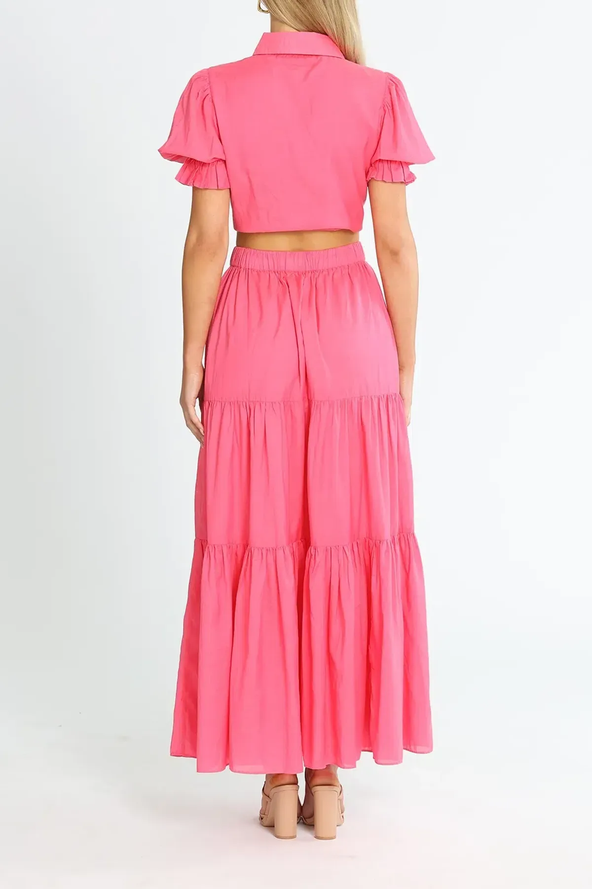 Talulah Rosa Shirt and Maxi Skirt Set Pink Size 14 - Image 3