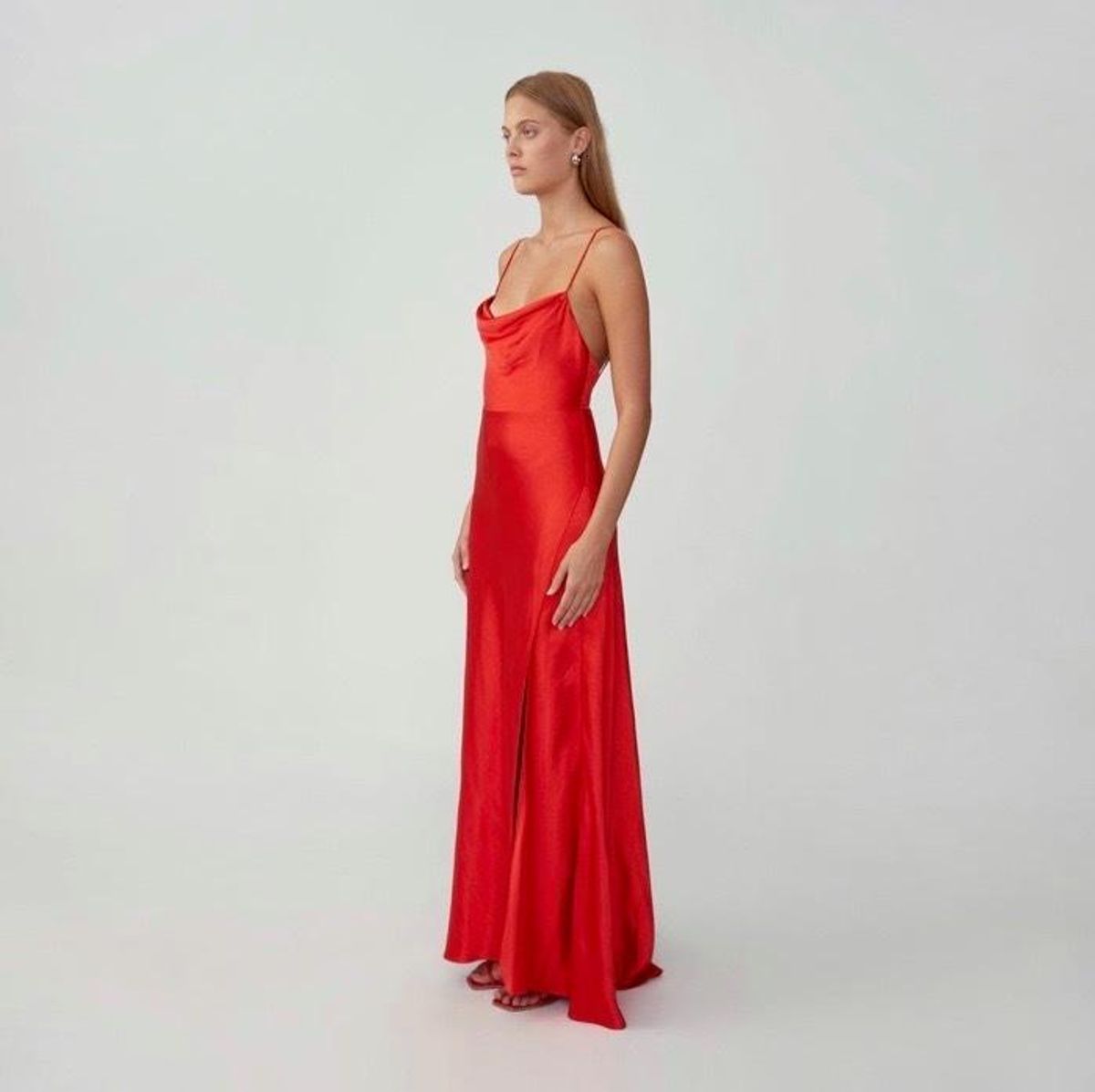 Fame & Partners Strappy Draped Gown Size 10 - Image 2