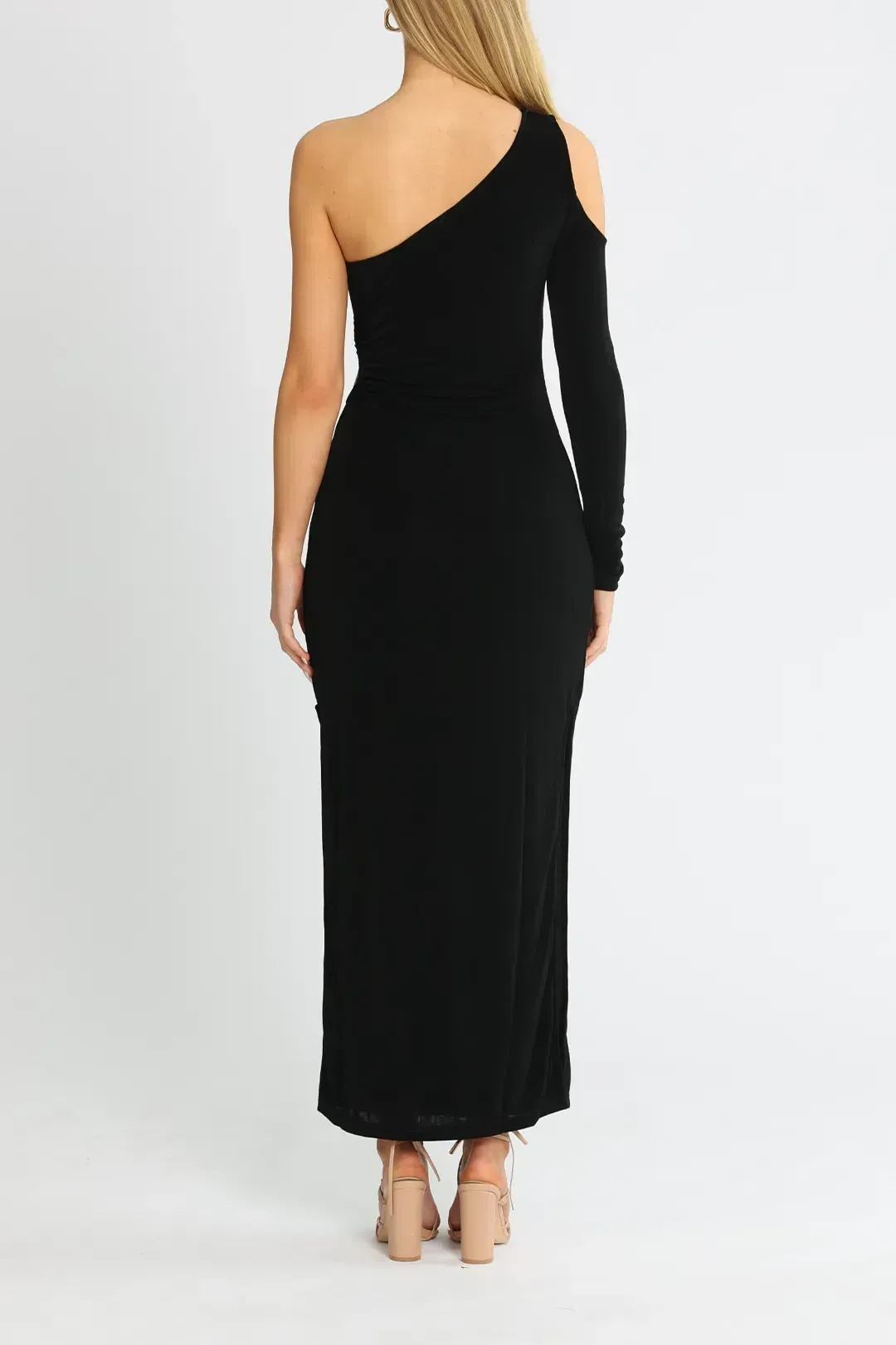 Suboo Beth One Shoulder Maxi Dress in Black Size 10 for rent on The Volte - main image