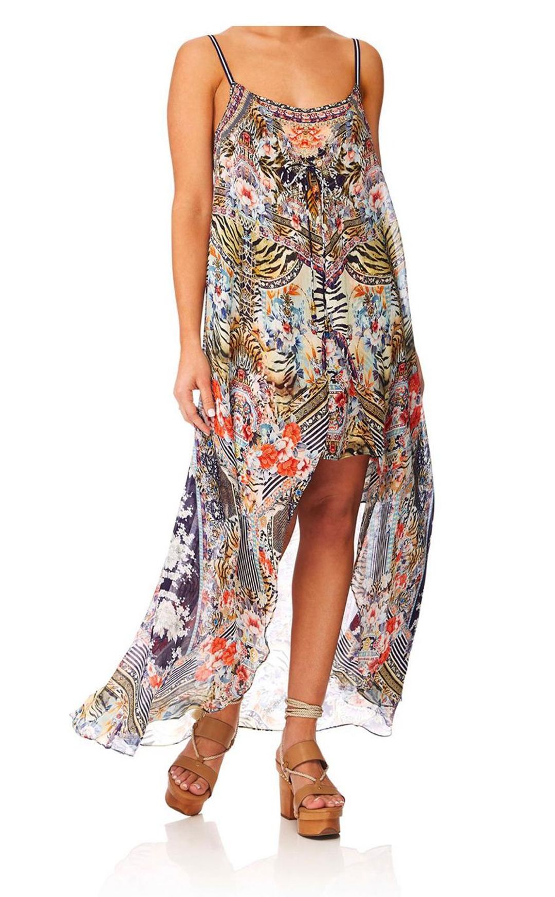 Cam mini dress W long overlay  for rent on The Volte - main image