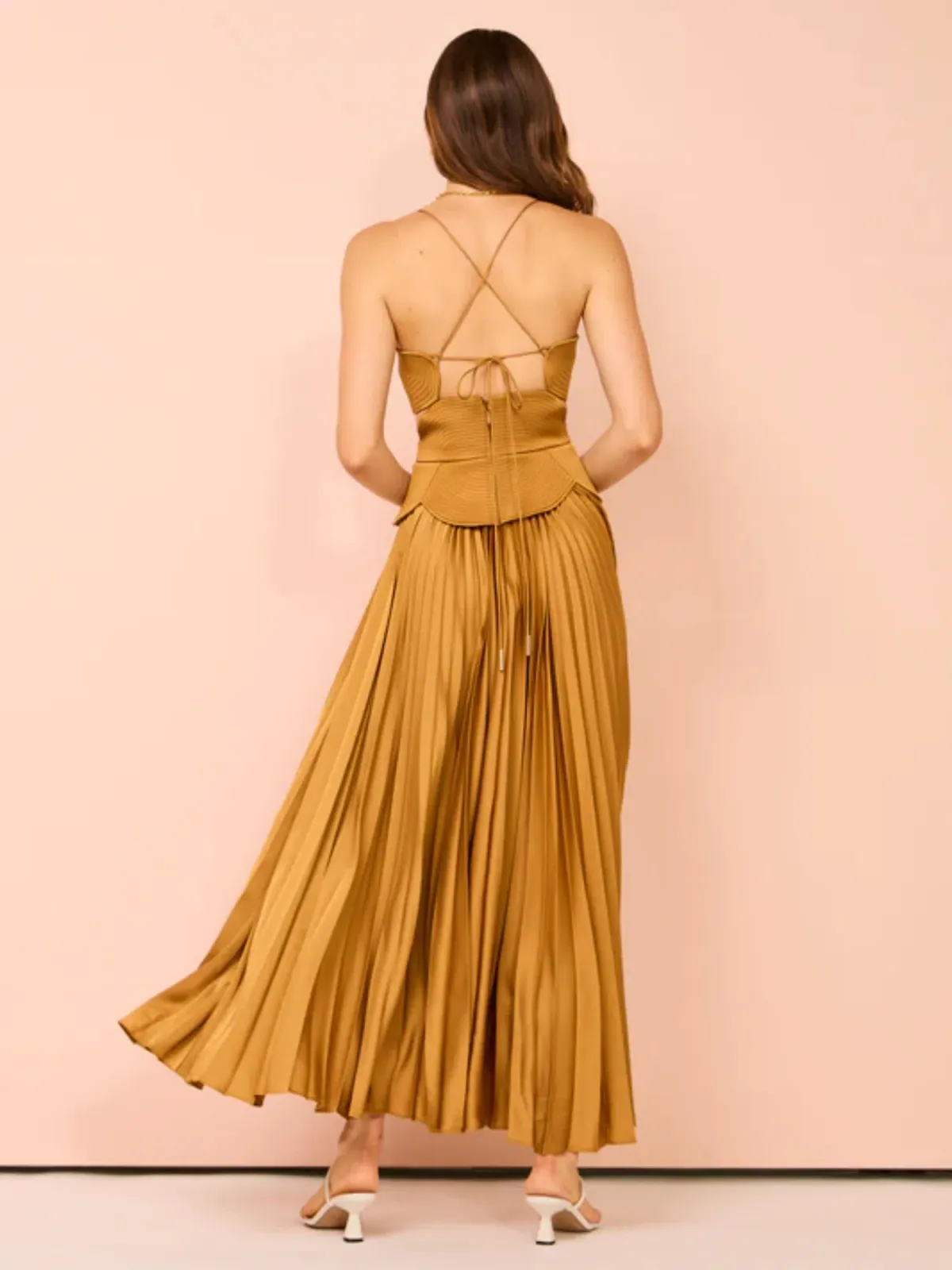 Acler Atholton Midi Dress in Savannah Size AU 8 - Image 3