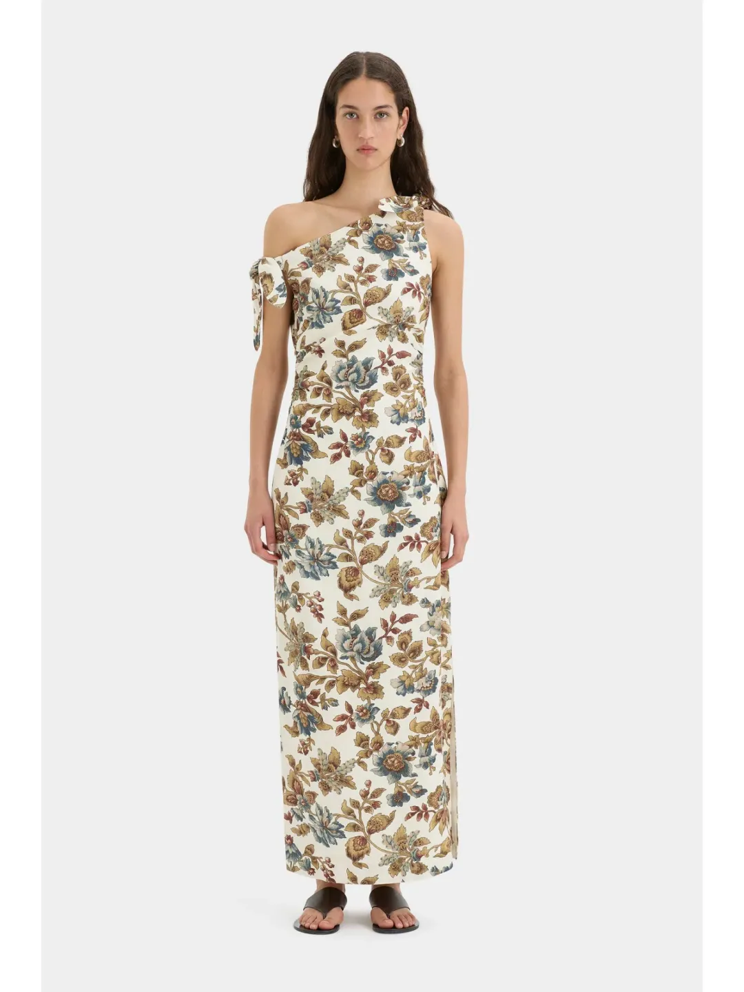 Sir The Label Eleanora Tie Shoulder Dress in Viola Print Size 3 / AU 12 for rent on The Volte - main image