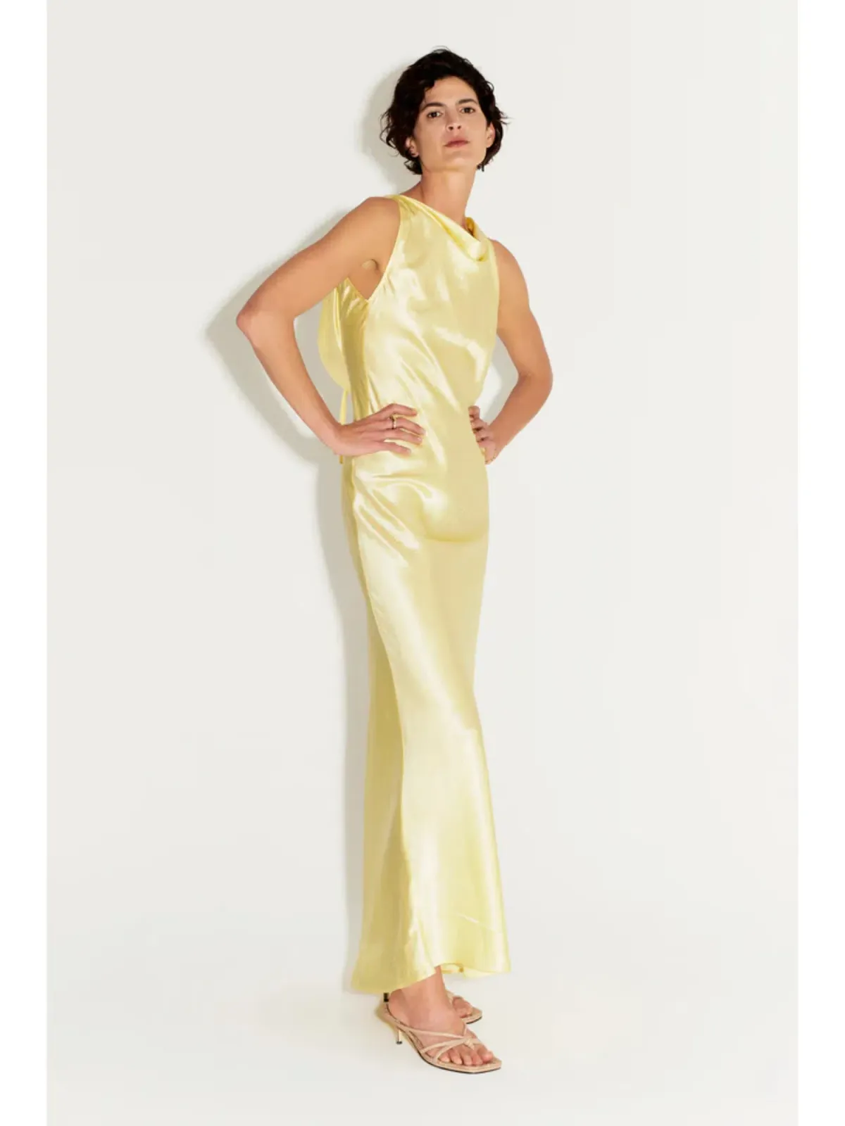Hansen & Gretel Emmery Dress in Lemon Size AU 12  - Image 2