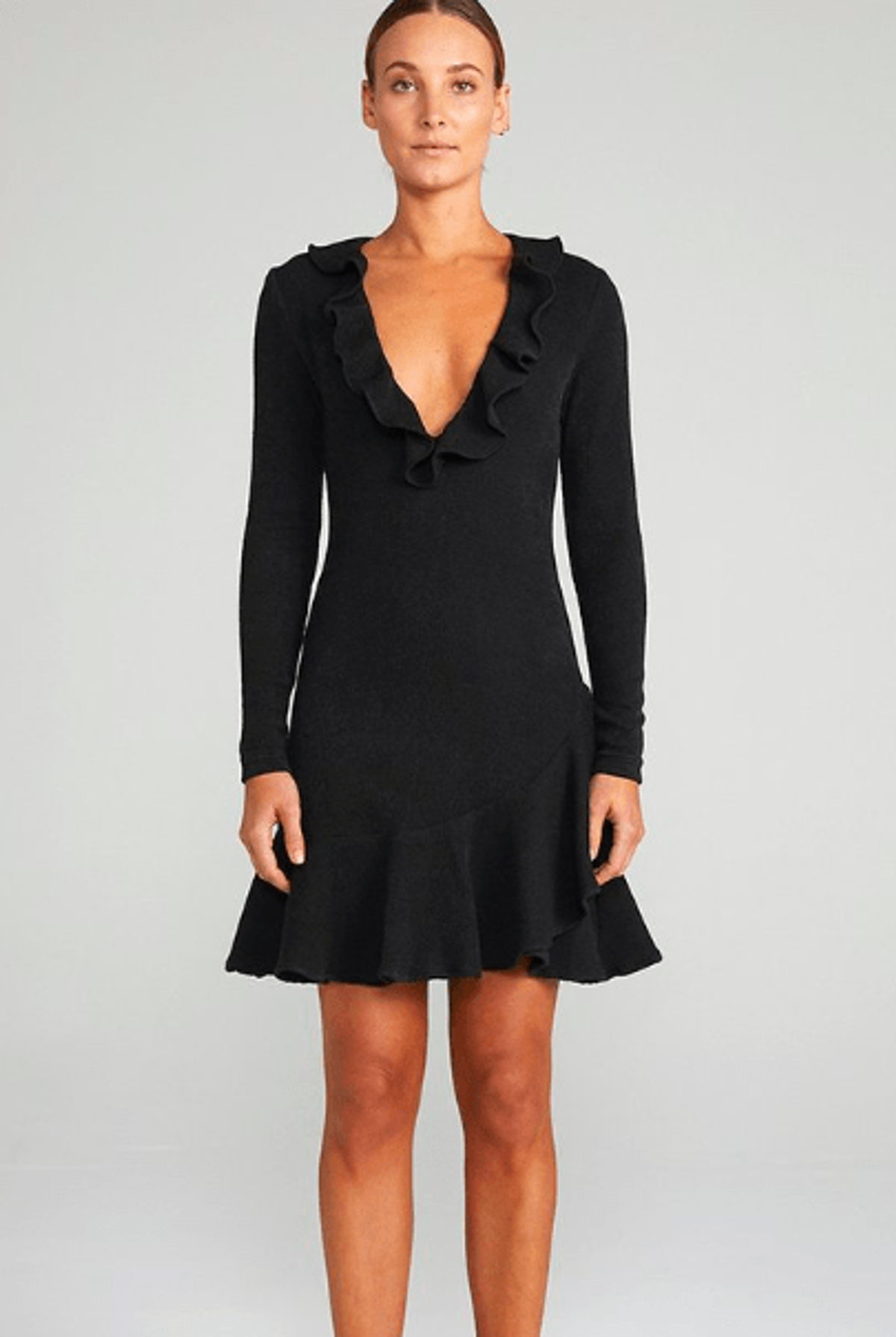 Shona Joy Demy Frill Collar Bodycon Dress - Image 1