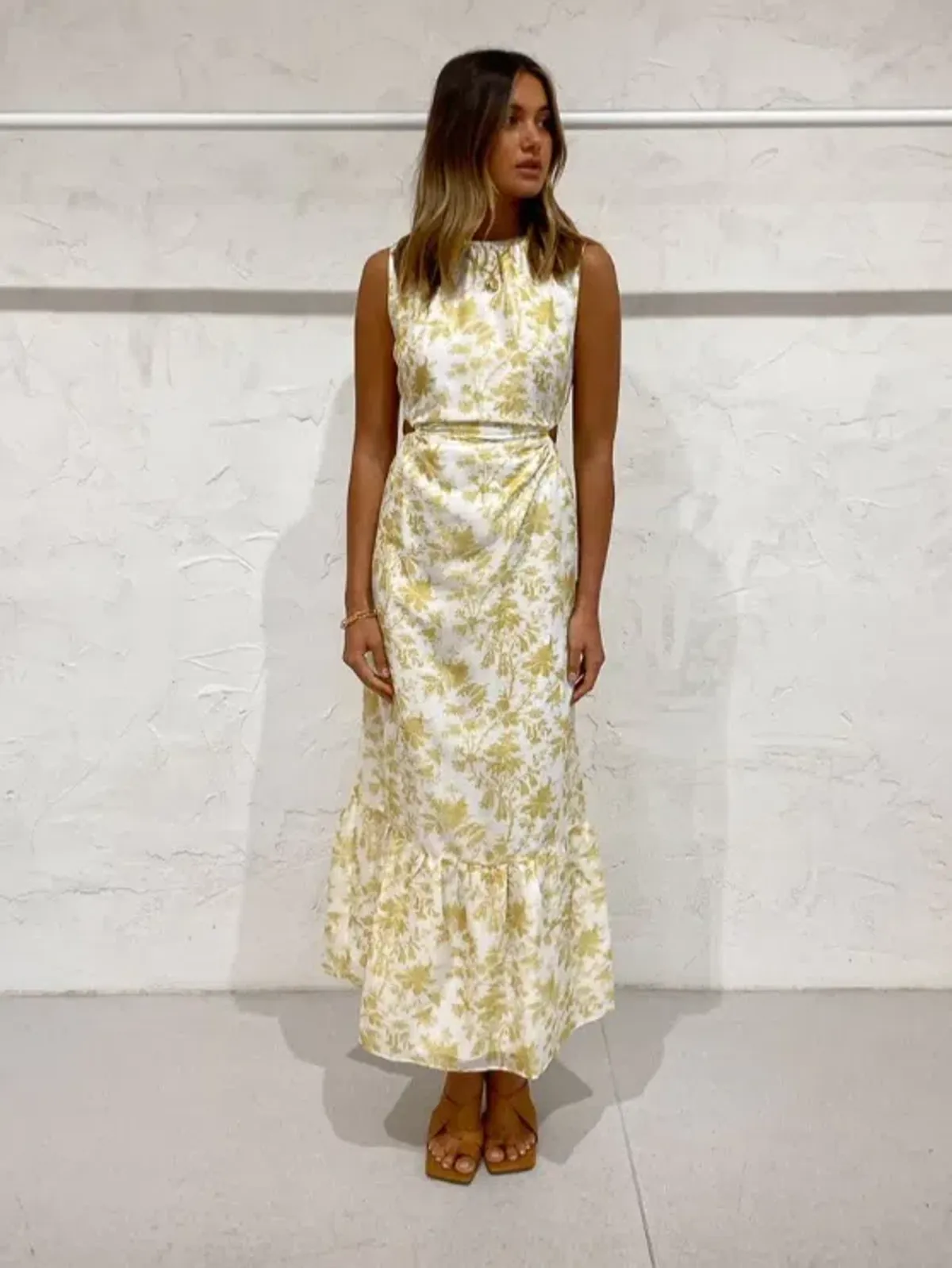 Sir The Label Sir The Label Clementine Cut Out Gown in Ivory Clementine Size AU 10 - Image 3