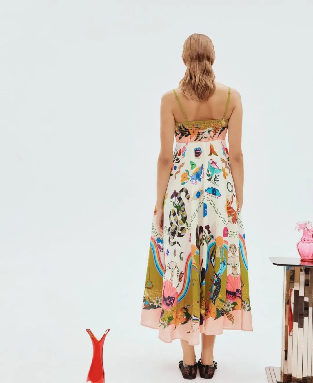 Alemais Evergreen Sundress in Multi Size AU 10 for rent on The Volte - main image