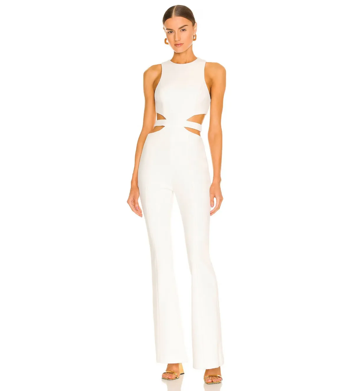 Misha Thea Jumpsuit Ivory Size 10 - Image 1