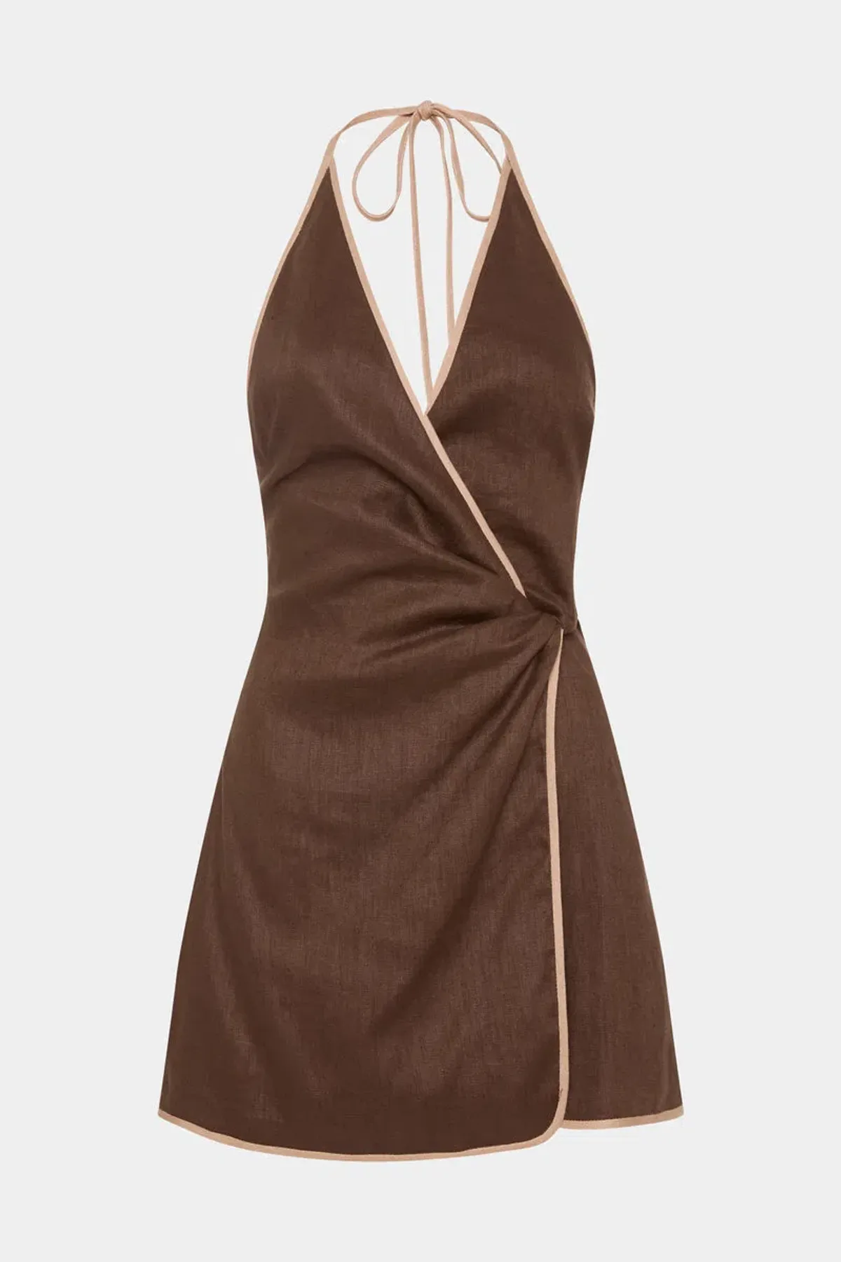 Sir the Label Affogato Twist Mini Dress Chocolate Size 1/Au 8 - Image 6