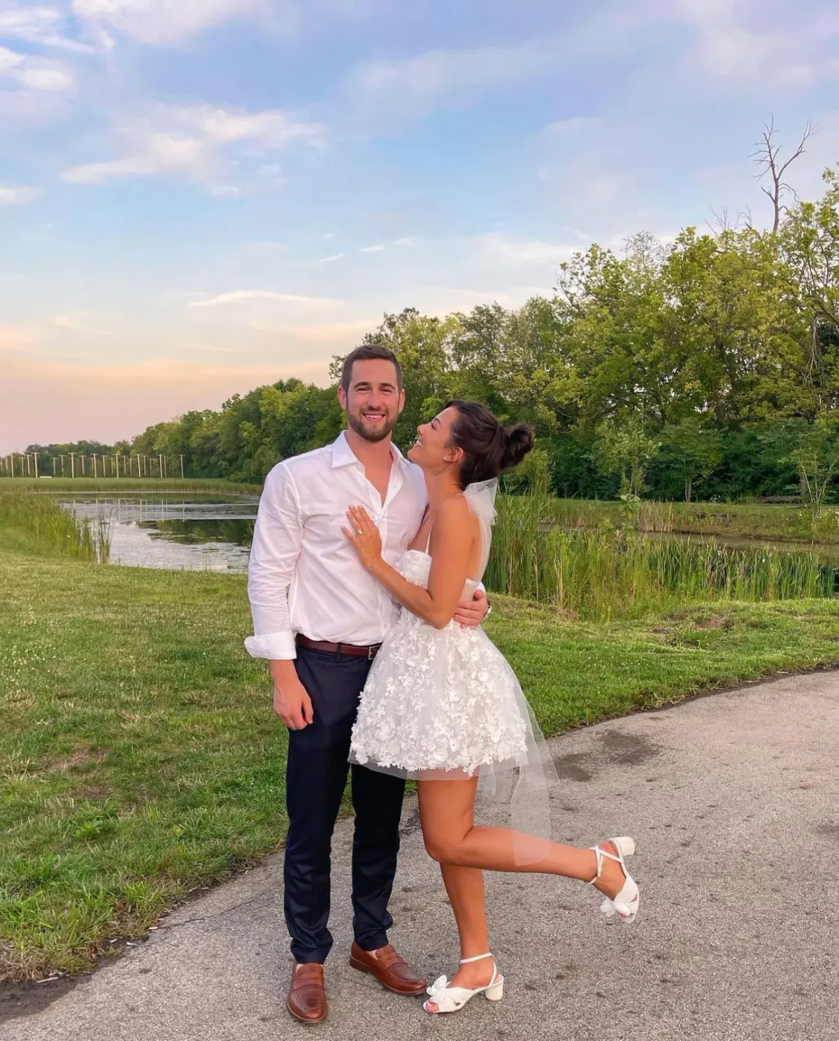 Rosie Etienne Fleur Dress White Size 10 - Image 6