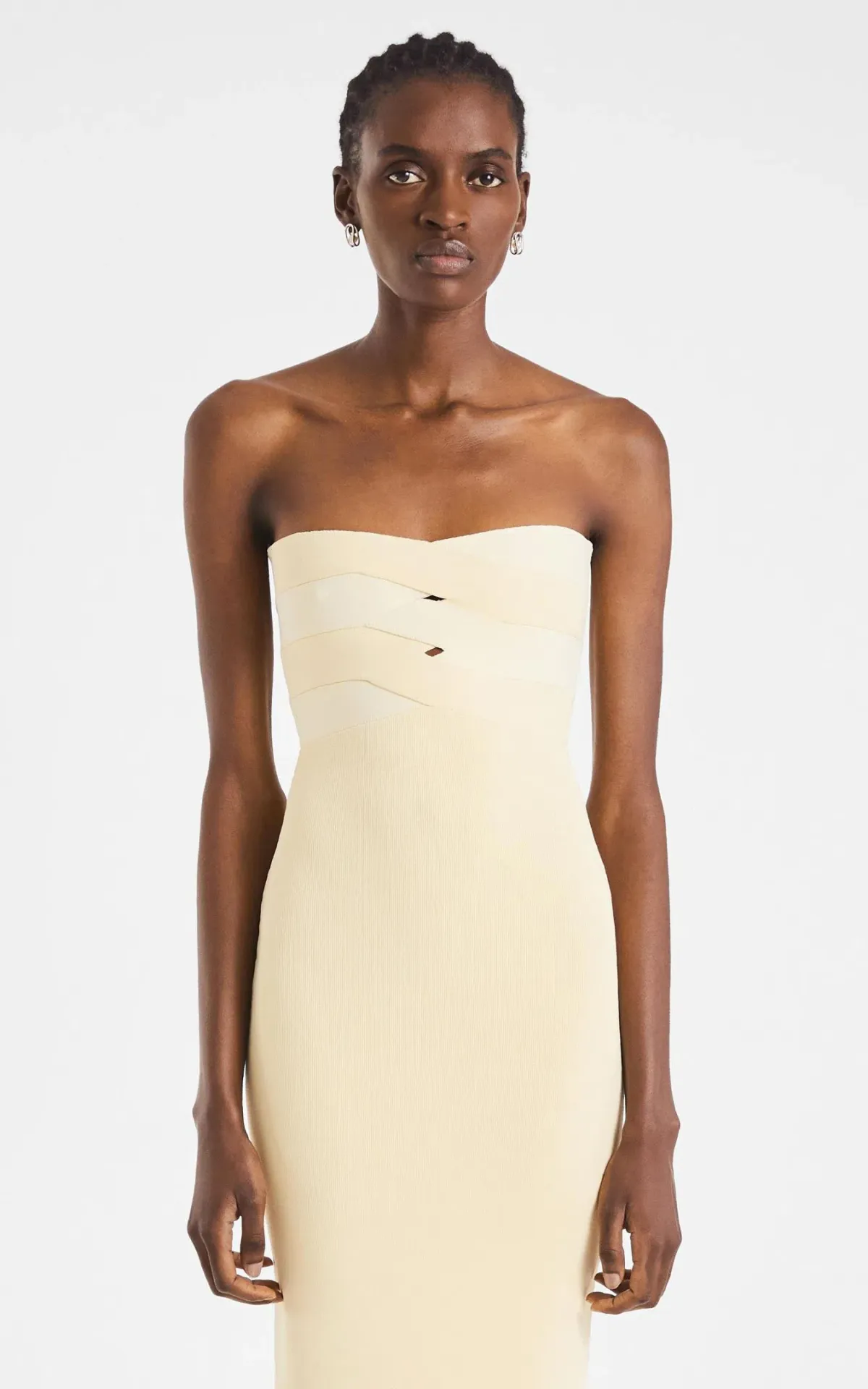 Dion Lee Interlock Midi Dress Yellow Size XS/AU 6 - Image 2