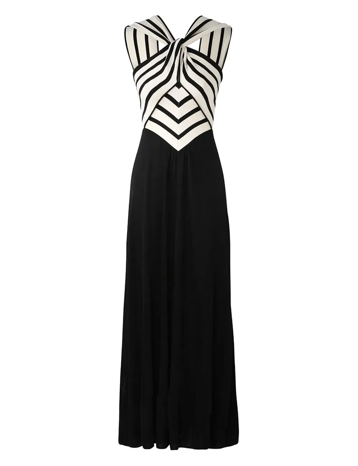 Zimmermann The Natura Halter Neck Midi Dress in Chevron Size 0/Au 8  - Image 3