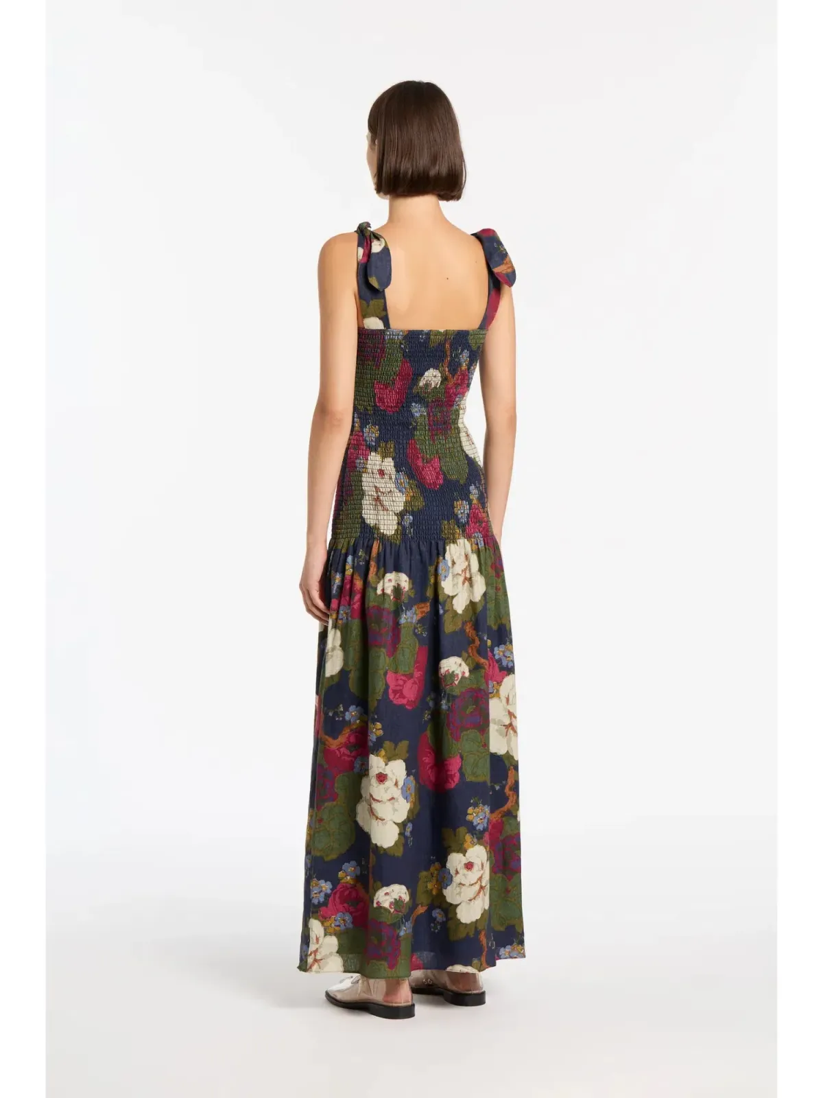 Sir The Label Francesca Shirred Maxi Dress Garcia Floral Print Size 1 / AU 8 - Image 3