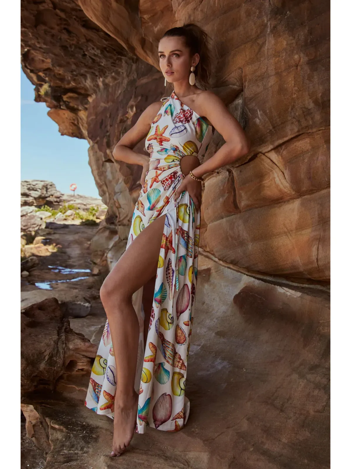 Sonya Moda Nour De La Mer Dress in Print Size AU 14 - Image 3