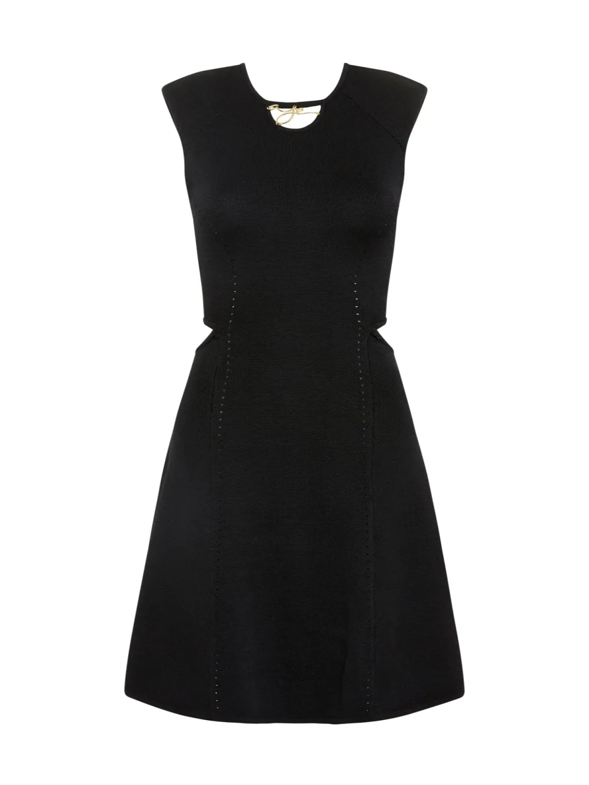 Aje Lena Knit Cut-out Dress in Black Size AU 14 - Image 5