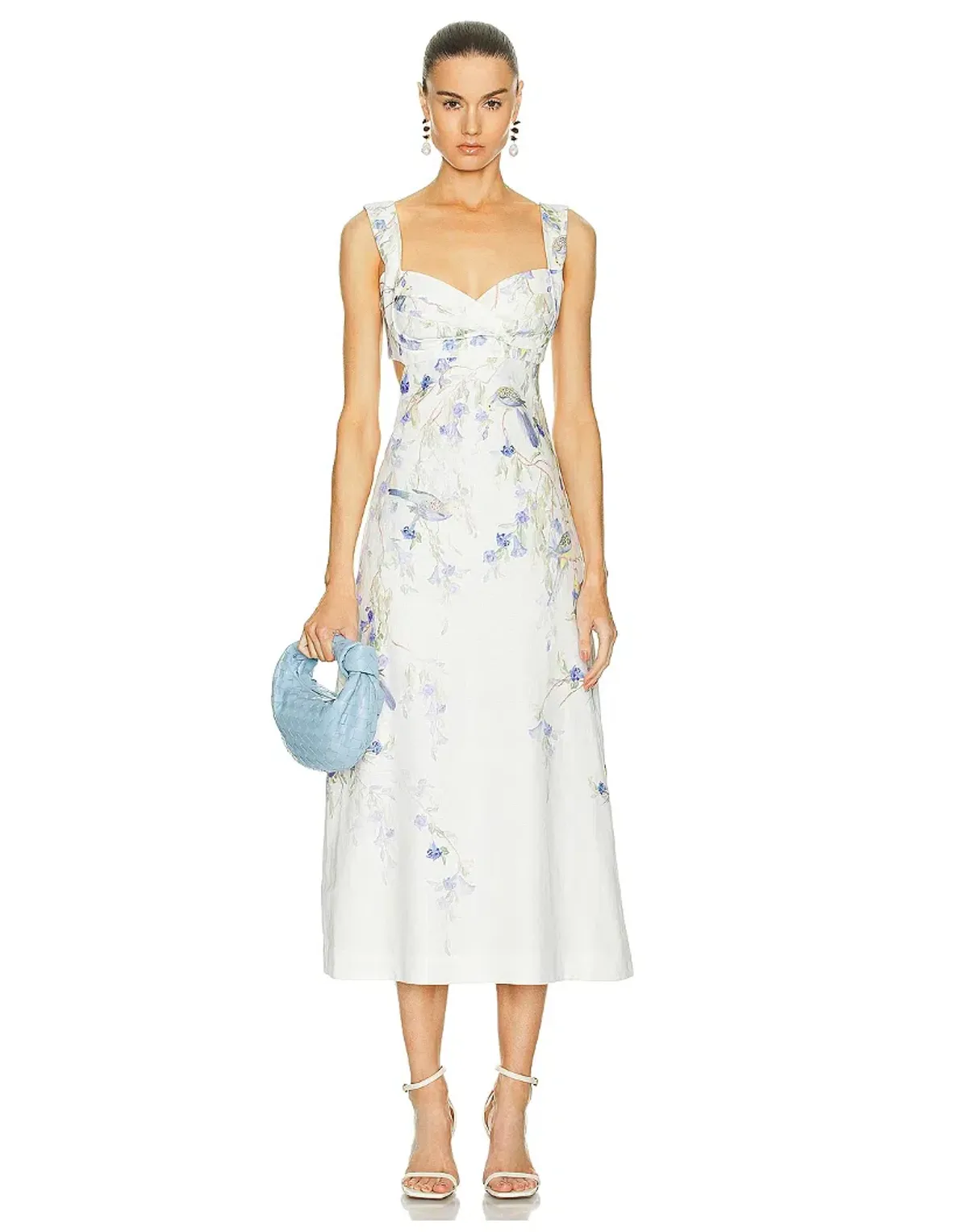 Zimmermann Natura Midi Dress in Blue Birds Size 0P / AU 6 - Image 1