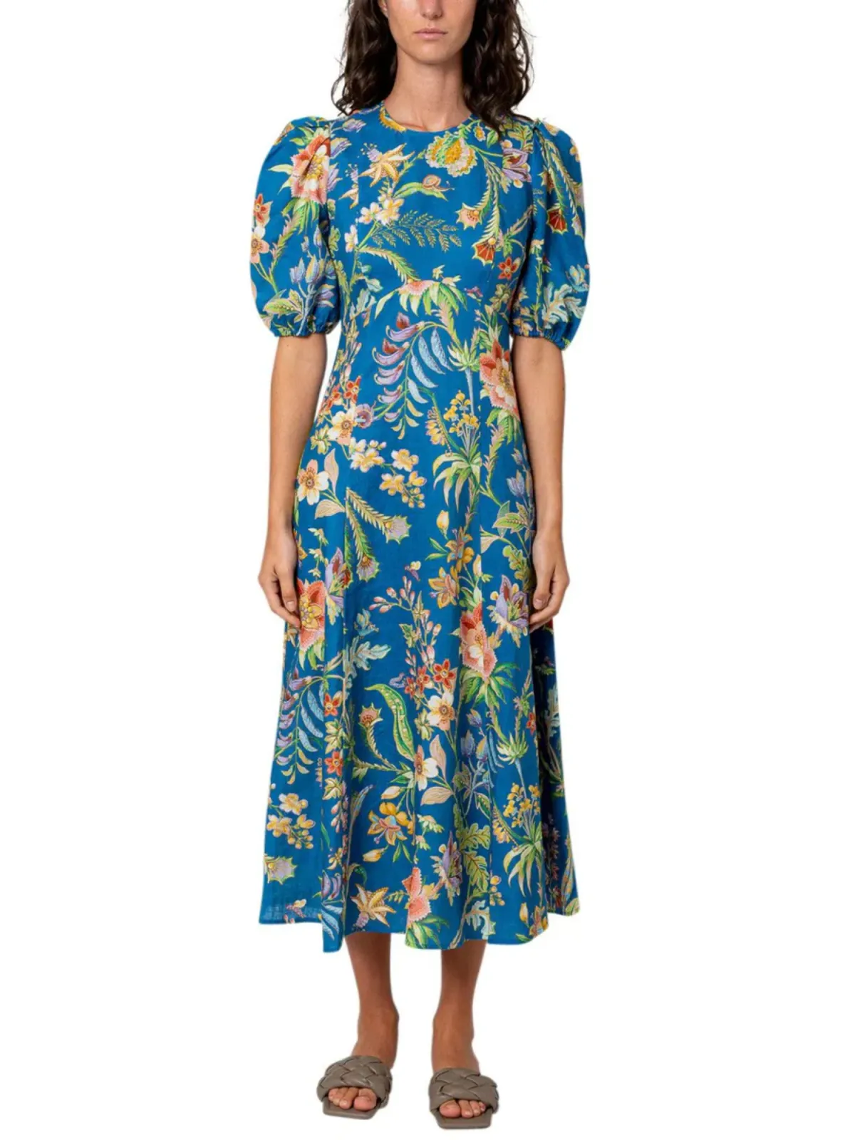 Alemais June Midi Dress in Indigo Size AU 10 - Image 1