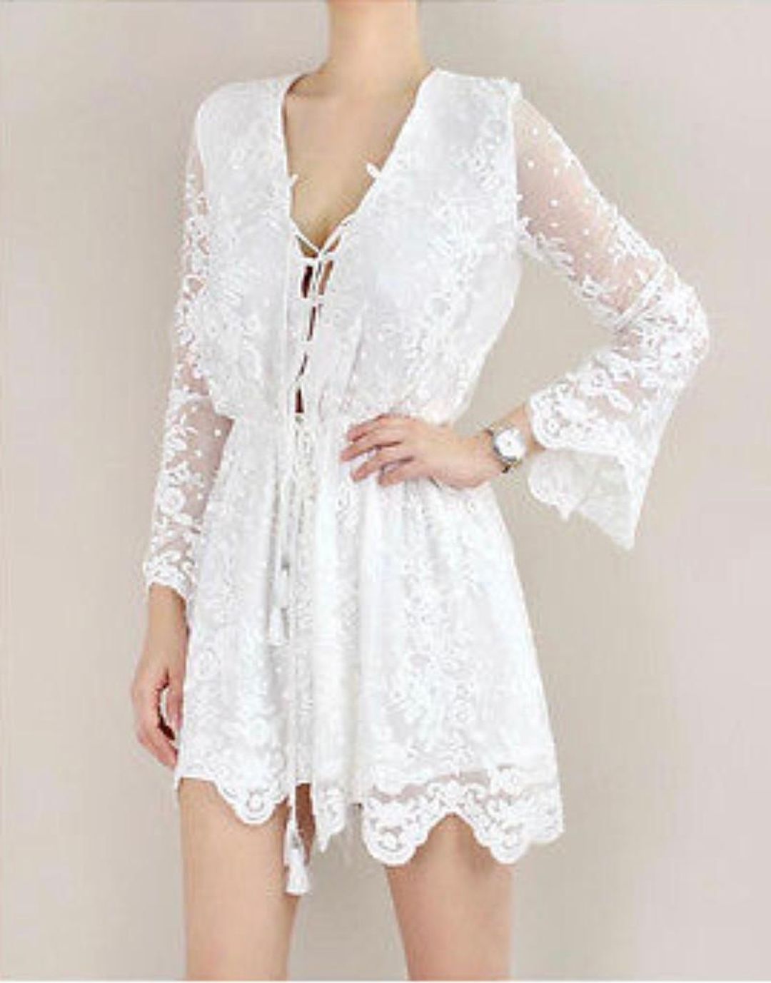 Zimmermann Roza Silk Veil Playsuit White Size 0 / AU 8 for rent on The Volte - main image