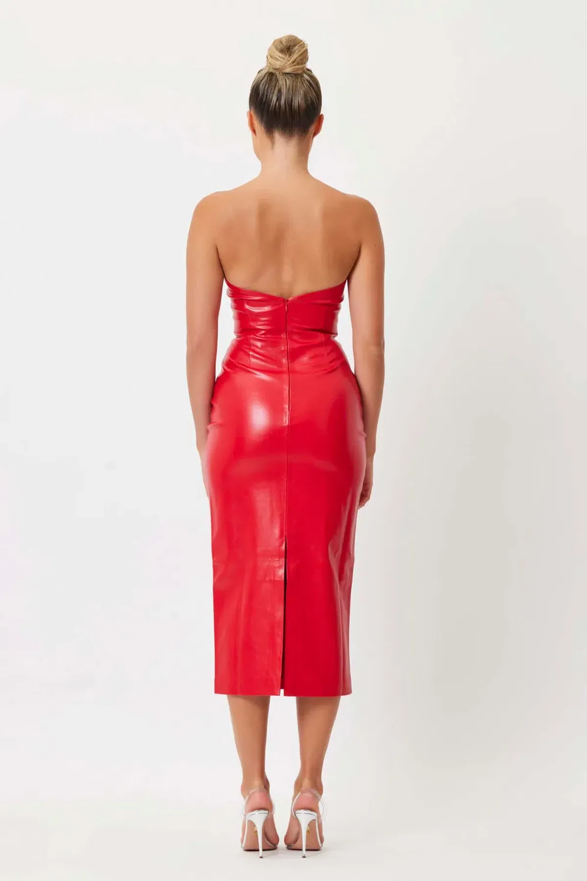 Bianca and Bridgett Kylie Midi Dress Red Size 6 - Image 3