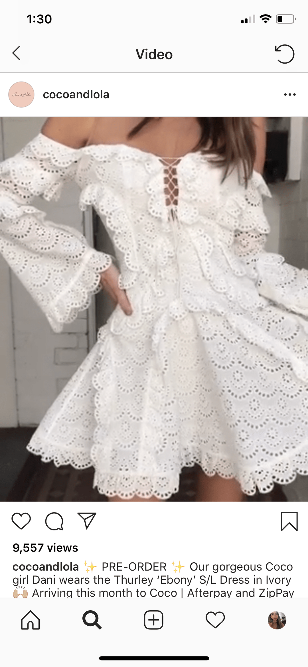 Thurley Ebony Strapless Dress in Ivory Size 6 for rent on The Volte - main image