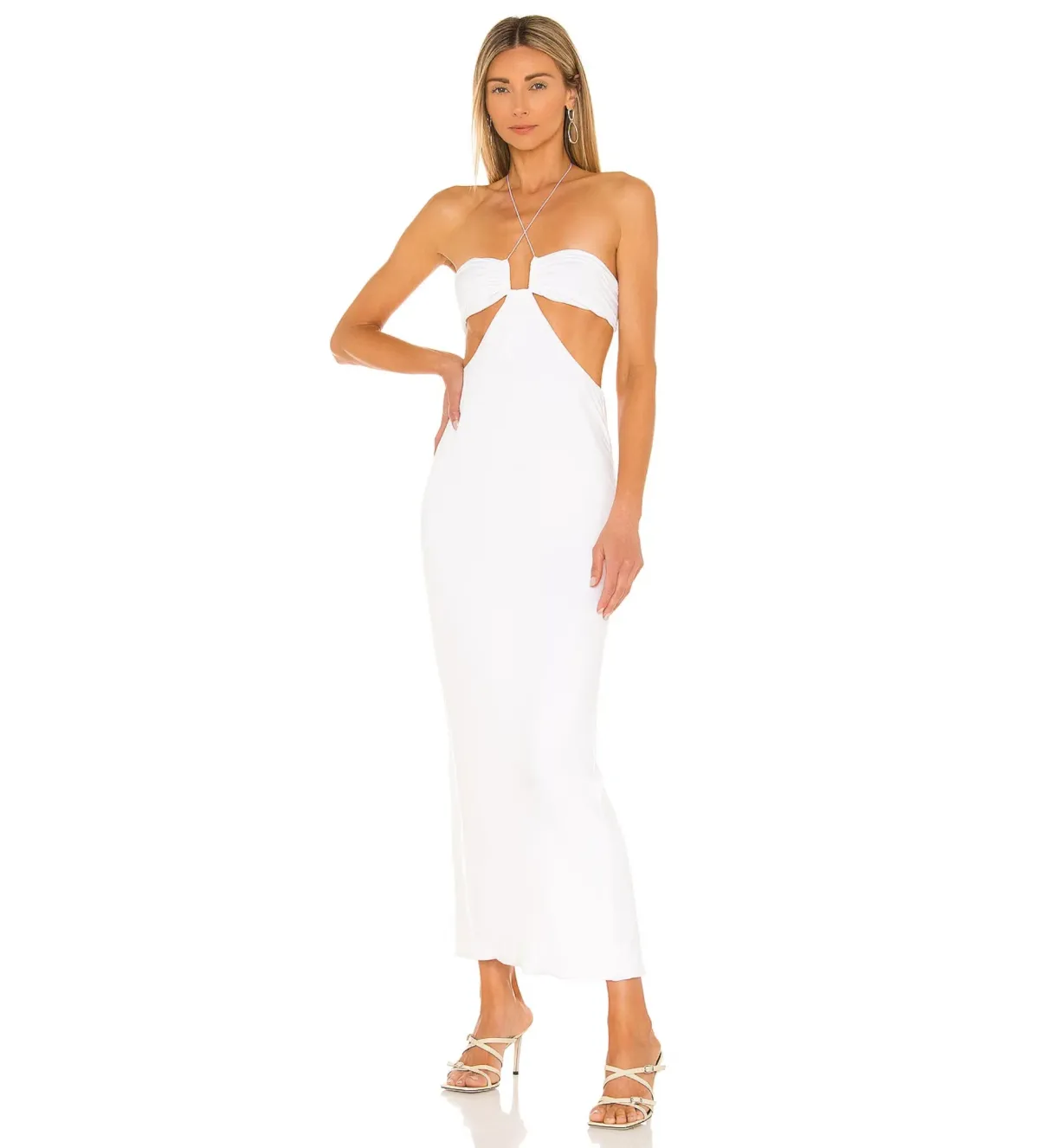 Natalie Rolt Willow Midi White Size 6  - Image 1