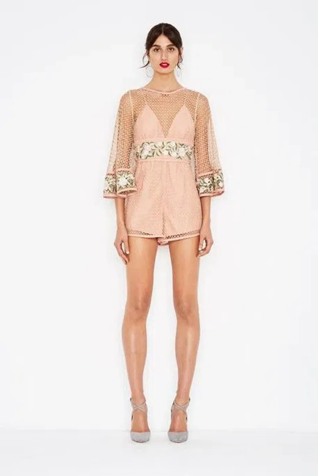 Alice McCall All Eyes On You Playsuit Antique Rose Size 4 for rent on The Volte - main image