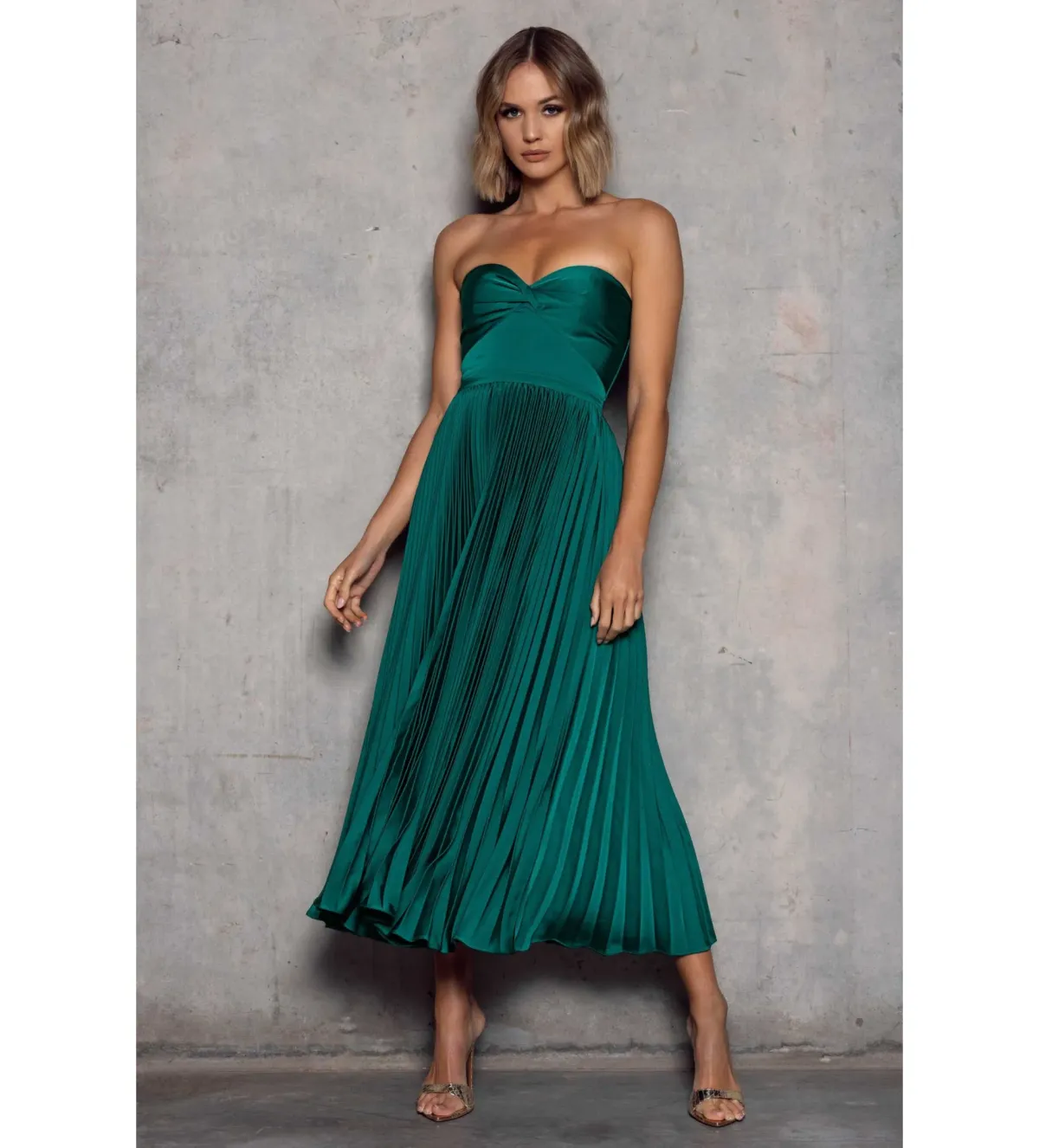 Elle Zeitoune Hailey Dress in Emerald Green Size 12  - Image 1