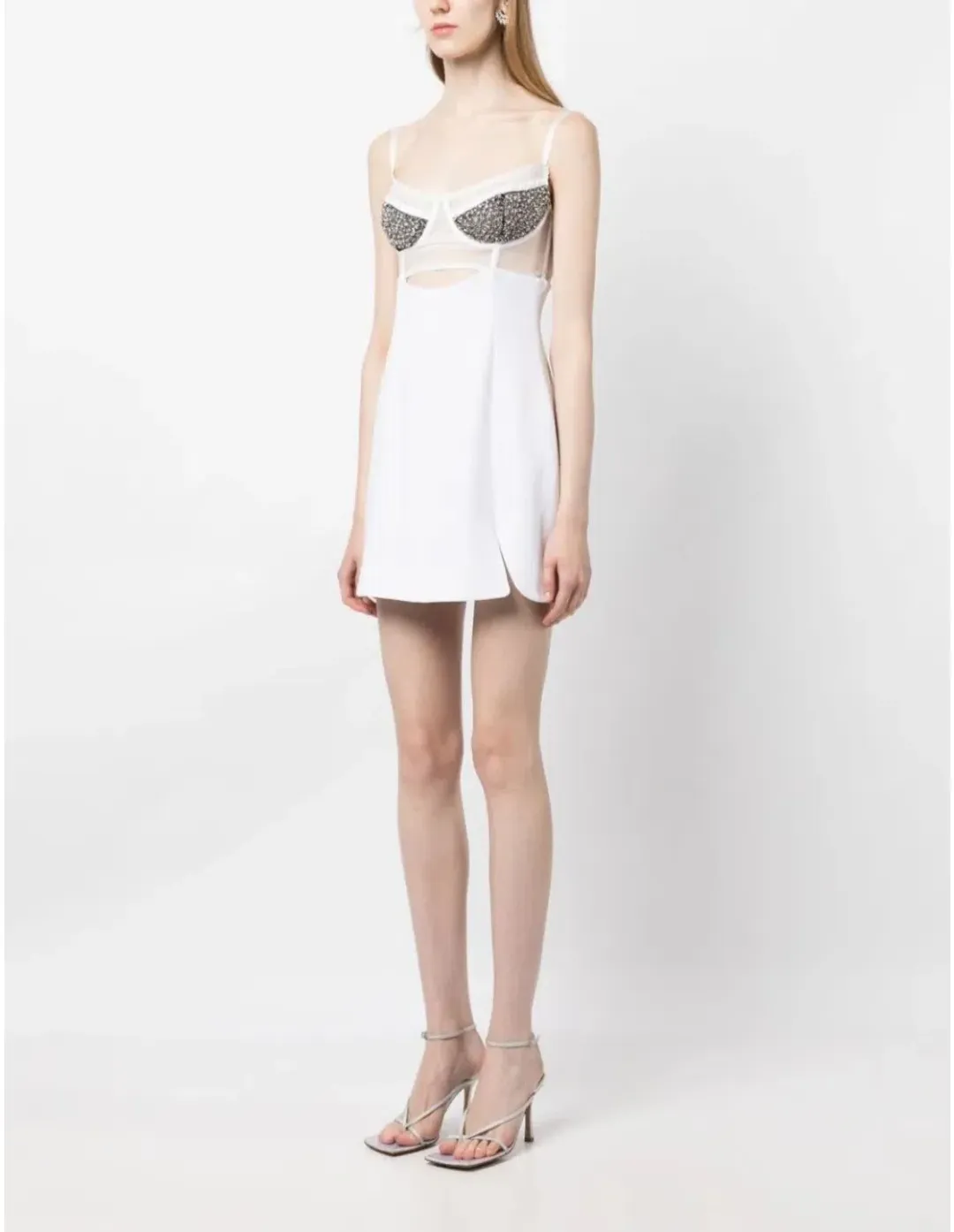 Rachel Gilbert Hartley Mini Dress Ivory Size 3/AU12 for rent on The Volte - main image