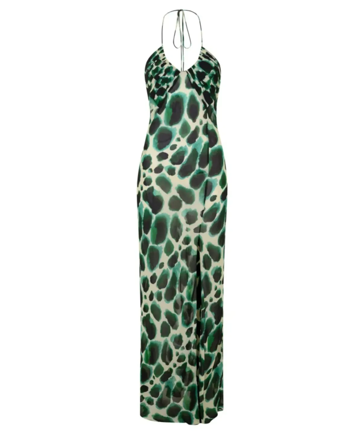 Rat & Boa Vivi Dress in Green Leopard Print Size AU 10 - Image 3