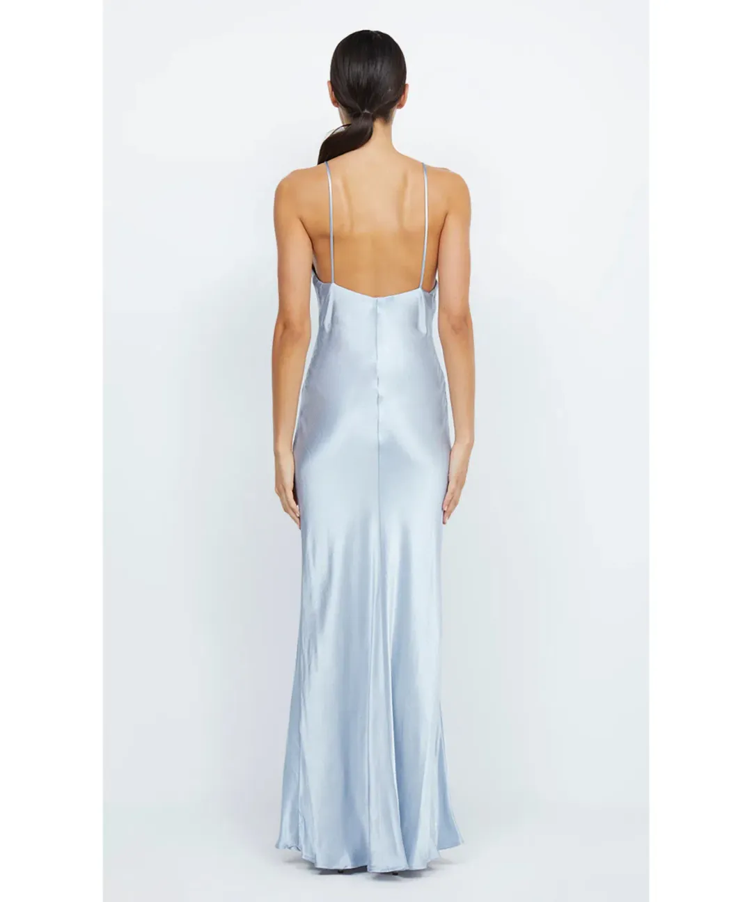 Bec & Bridge Moon Dance Maxi V Dress Dusty Blue Size AU 10 for rent on The Volte - main image