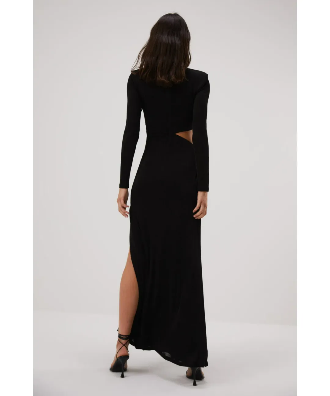 Misha Akari Floor Length Gown Black Size 6/XS for rent on The Volte - main image