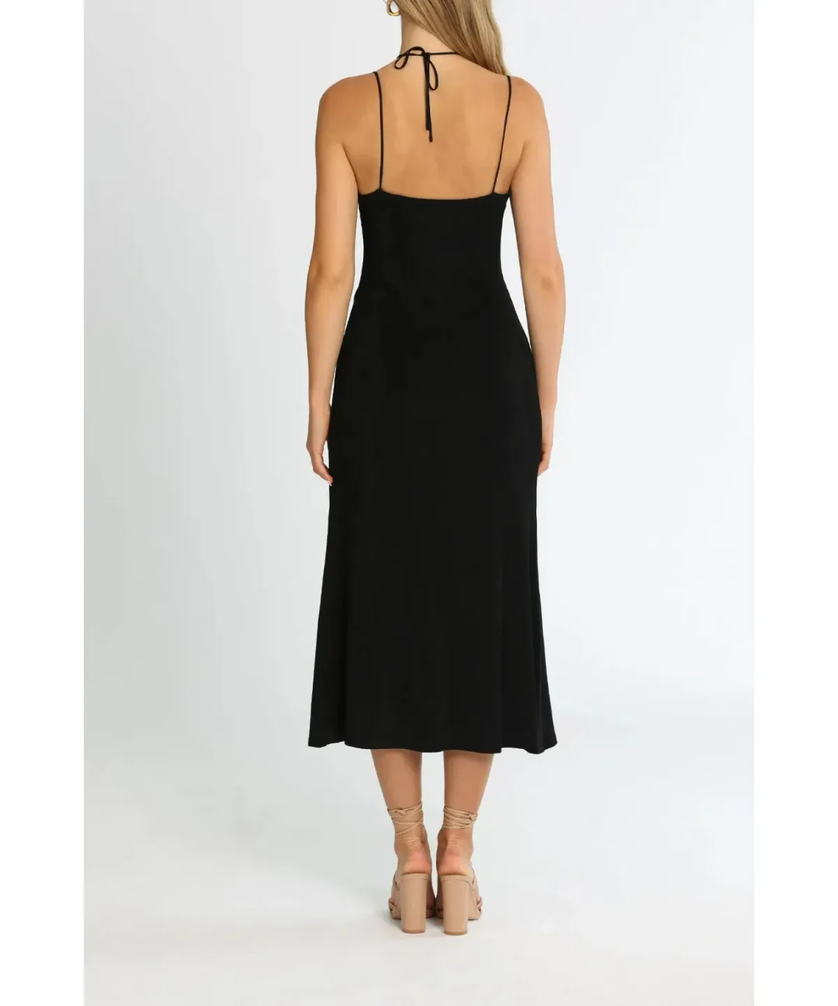 Misha Estera Midi Dress Black Size 10 - Image 3