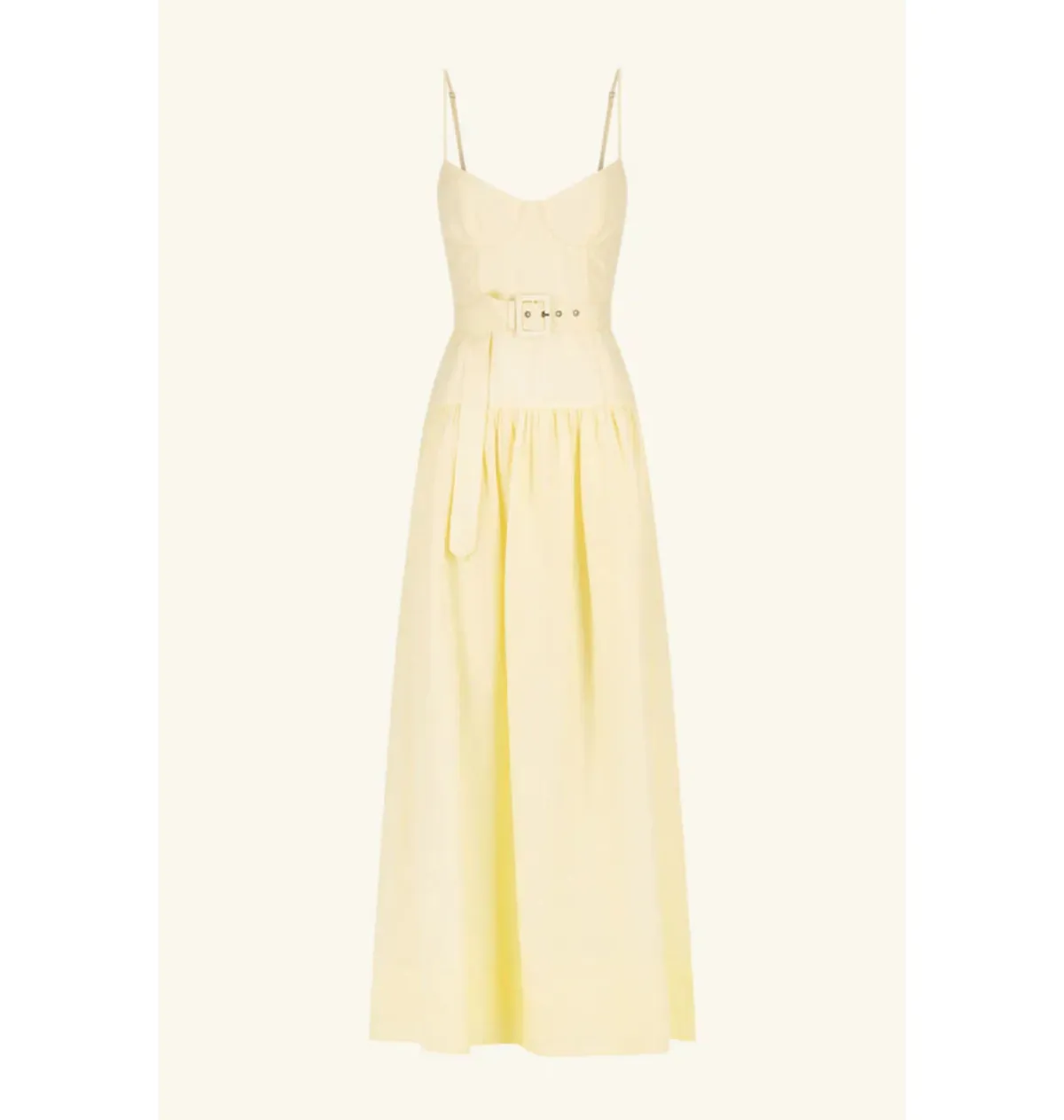 Shona Joy Limon Panelled Bustier Maxi Dress in Lemonade Size AU 12 - Image 5