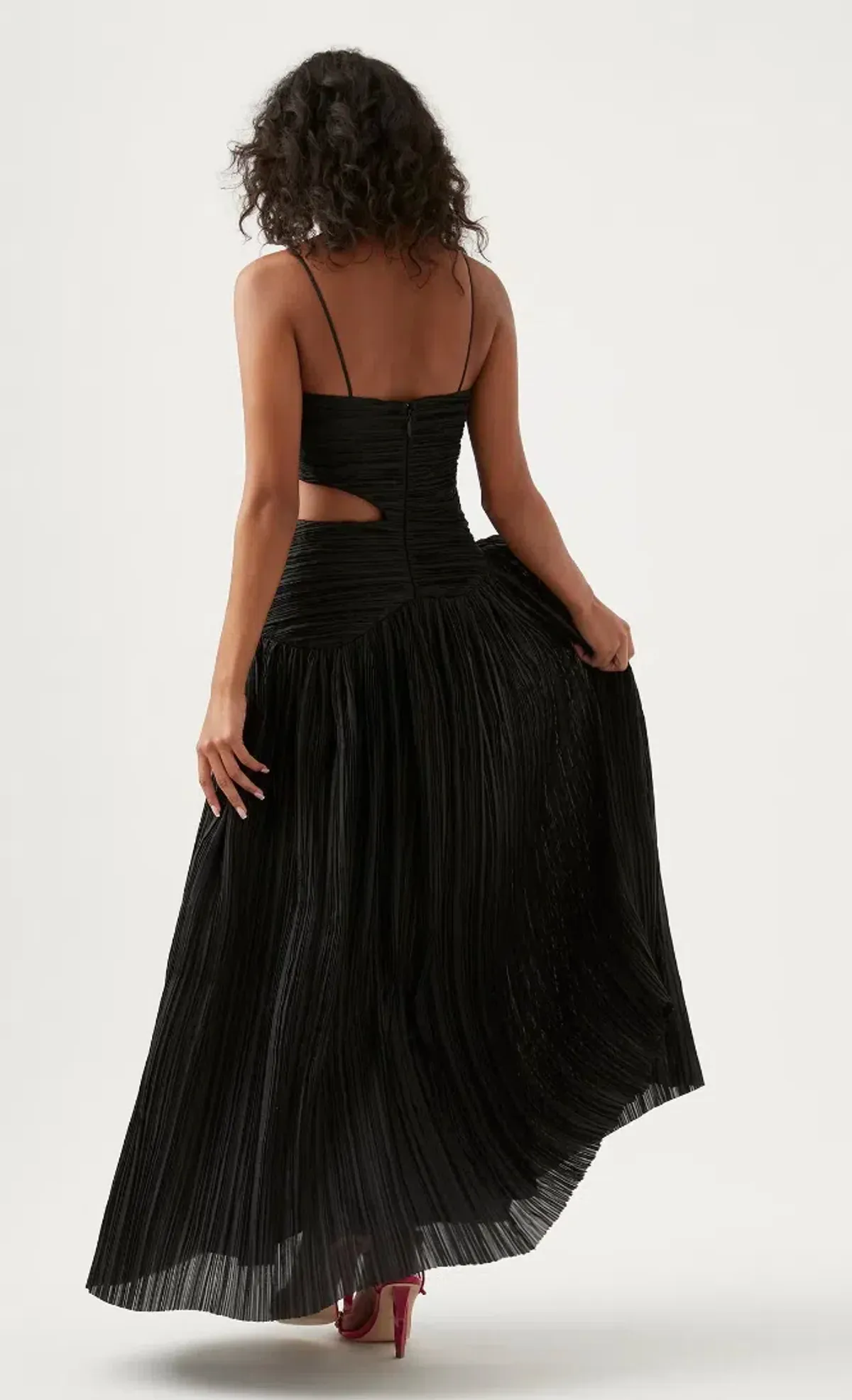 Aje Laurier Wave Maxi Dress Black Size 6 - Image 2